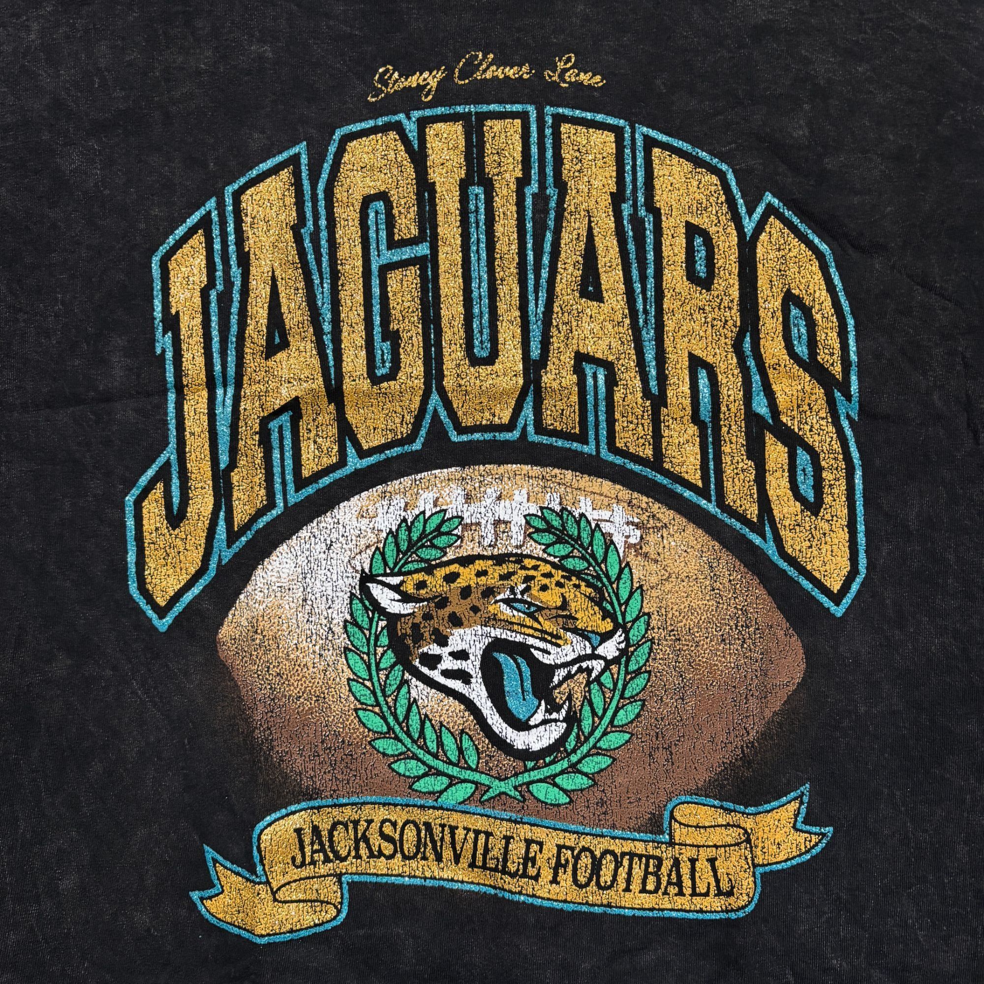 47 Brand Stoney Clover Lane Jacksonville Jaguar Glitter Rocker Tee XL Size US XL / EU 56 / 4 - 2 Thumbnail