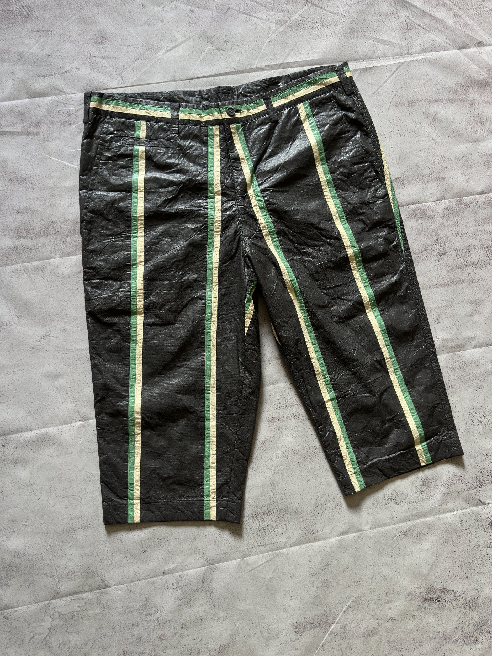 Issey Miyake Issey Miyake Men Polyethylene Stripe Shorts sz.4 Size US 32 / EU 48 - 1 Thumbnail