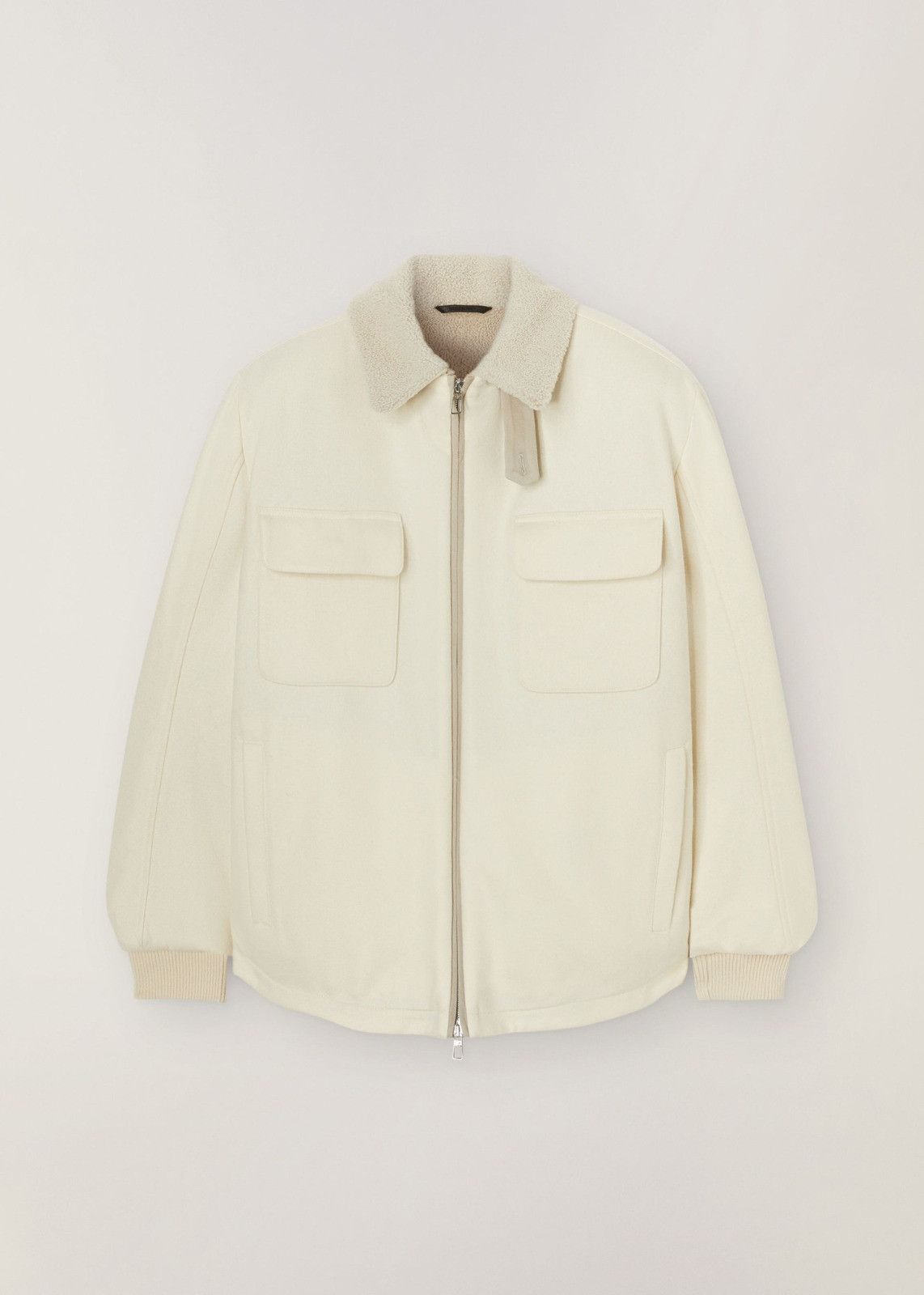 image of Loro Piana O1Loc1C0124 Roomy, Comfortable Overcoat In White, Men's (Size Large)