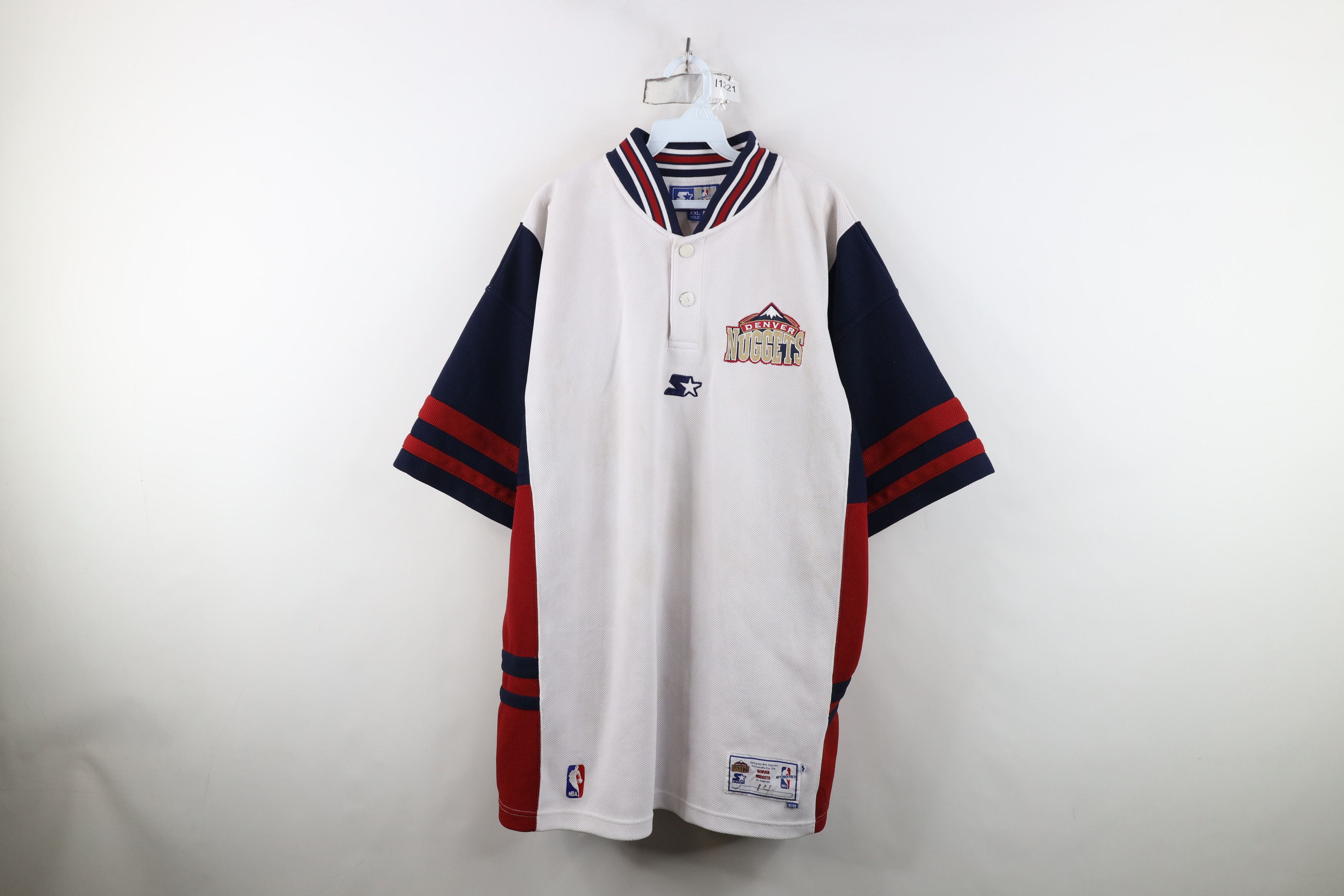 Starter Starter NBA Authentics Worn Eric Washington Warm Up Shirt Size US XXL / EU 58 / 5 - 1 Thumbnail