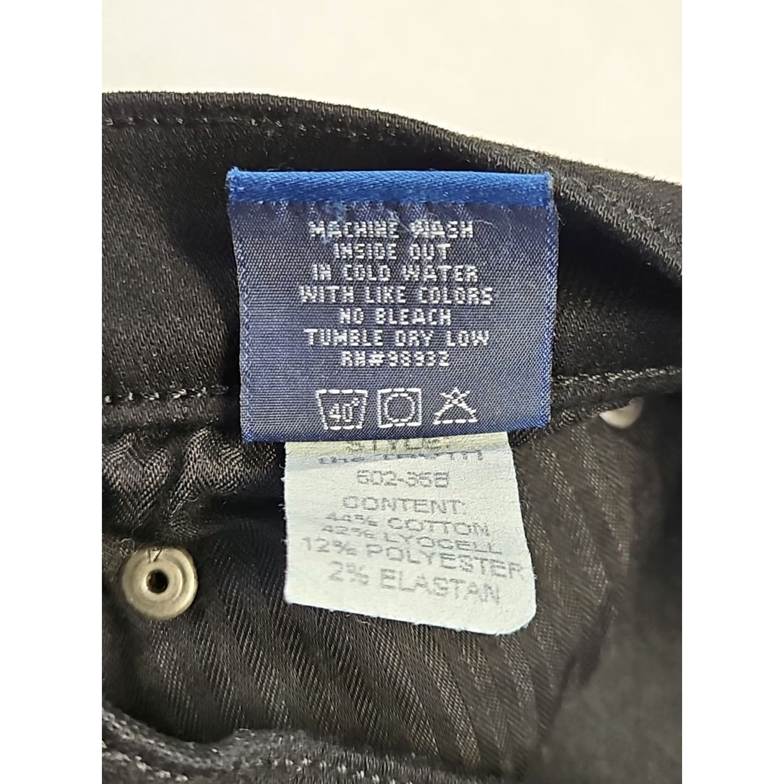 Bell Principle Denim Flare Jeans Womens Size 25 Black Stretch Denim Bell Bottom Regular Inseam 31in Size 42" / US 20 - 6 Thumbnail