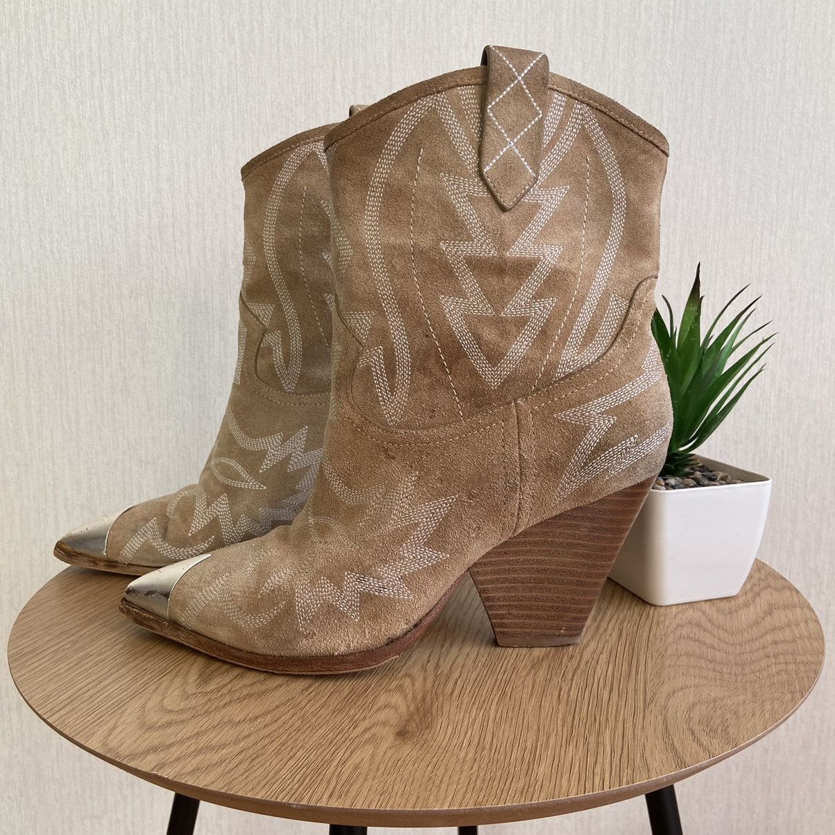 Cowboy Equipment 📌 Crazy Lola Cruz Y2K Cowboy Boots Size US 8 / IT 38 - 5 Thumbnail