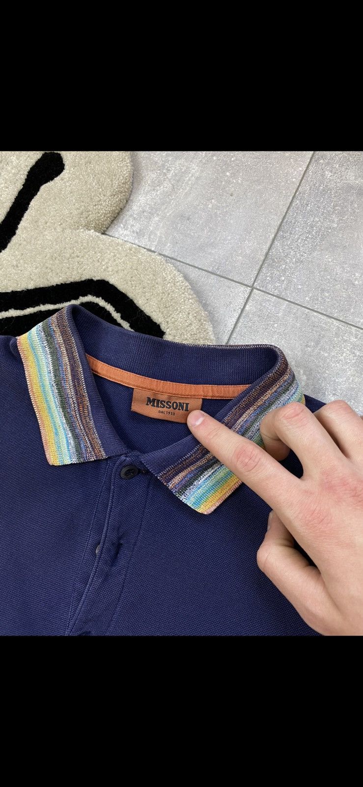 Missoni × Vintage Mens Vintage Missoni Multi Colour Polo T Shirt Tee Opium Y2K Size US M / EU 48-50 / 2 - 2 Thumbnail