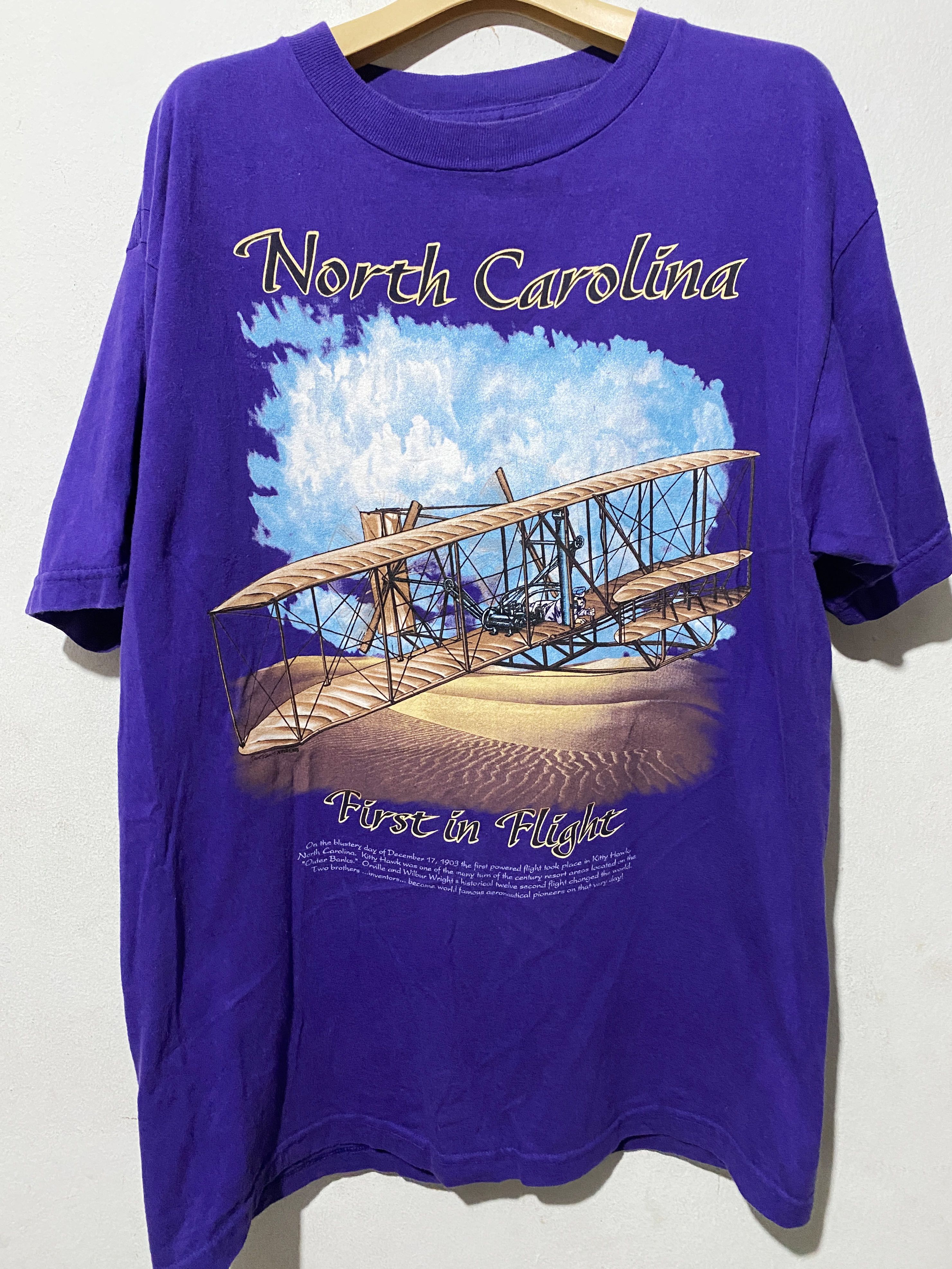 Vintage Vintage North Carolina First in Flight Shirt Size US L / EU 52-54 / 3 - 1 Thumbnail