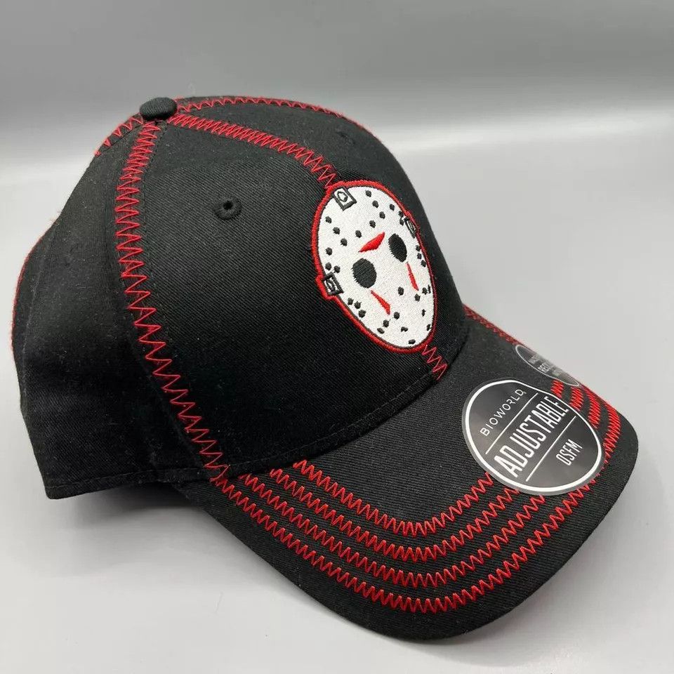 Other Friday the 13th Jason Hat Men Embroidered Snap Back Cap Size ONE SIZE - 3 Thumbnail
