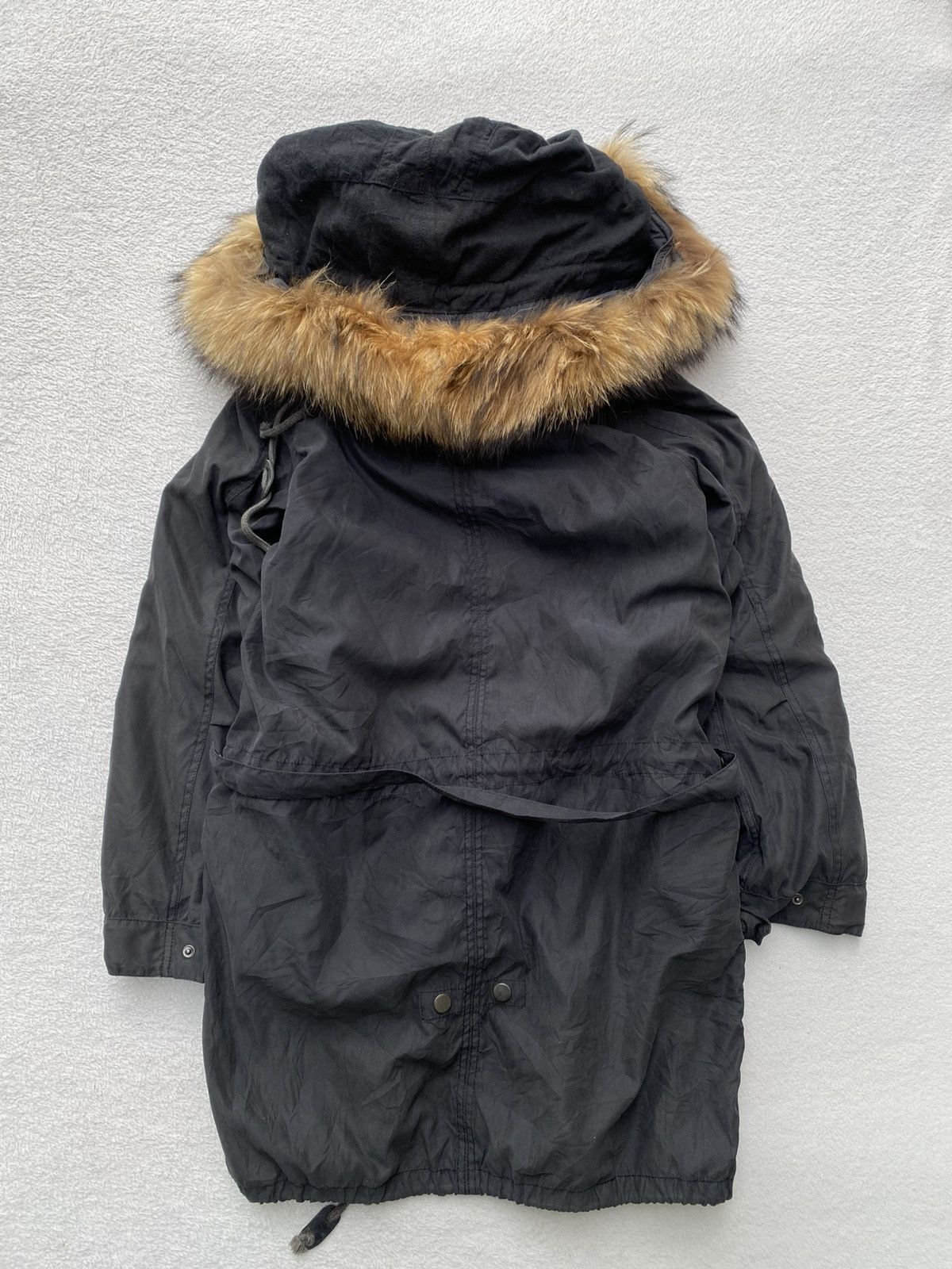 NANO universe 2000s Nano Universe- Fur Parka Gothic Jacket Size S / US 4 / IT 40 - 2 Thumbnail