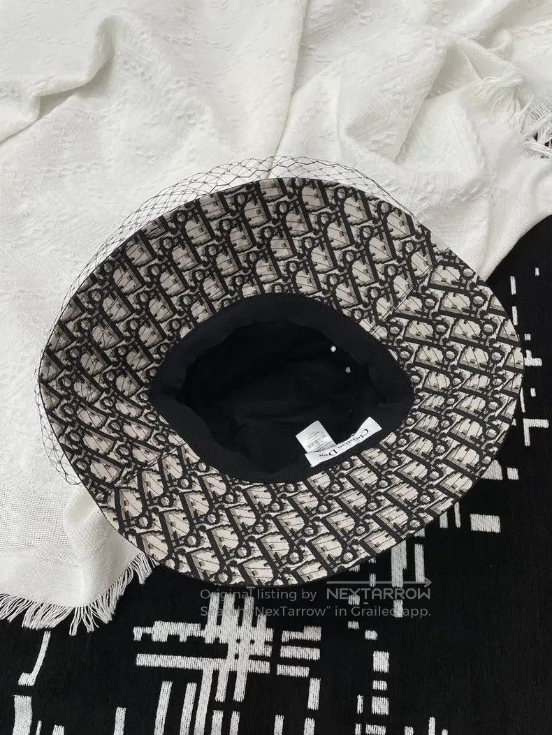 Dior Dior Lace-stitched fisherman's hat Size ONE SIZE - 4 Thumbnail