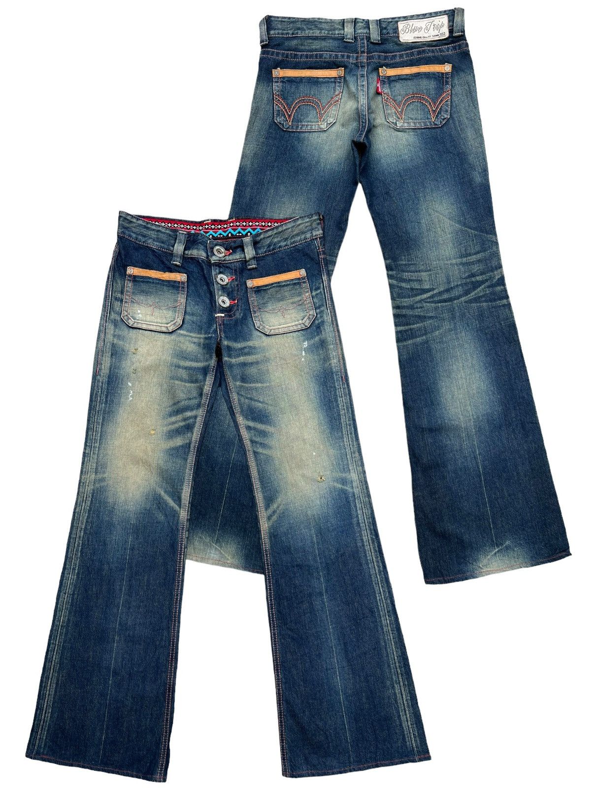Edwin Vtg Edwin Blue Trip Mudwash Bootcut Denim Jeans 34x33 Size 34" / US 12 / IT 48 - 1 Thumbnail