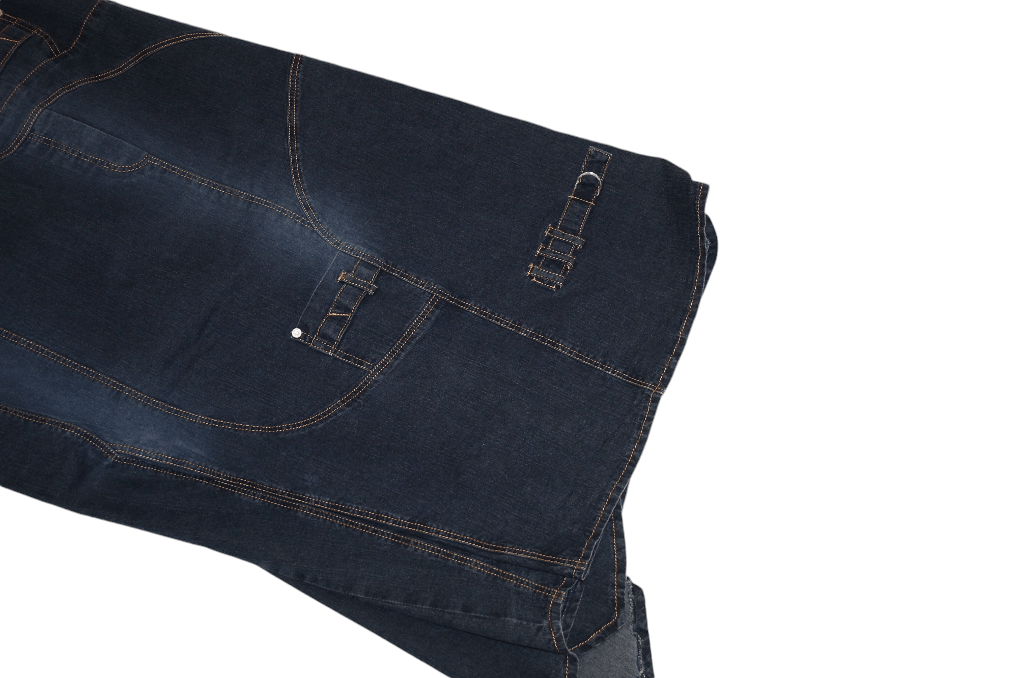 Marithe + Francois Girbaud RARE VTG🔥Fred Sabatier Asymmetrical Faded Denim Cargo Skirt Size 32" / US 10 / IT 46 - 9 Thumbnail