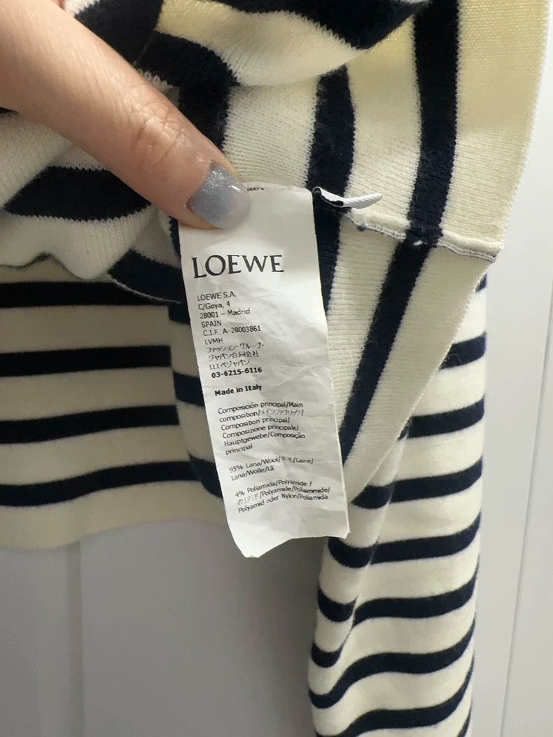 Loewe LOEWE Double ribbed herringbone twill short loose round ne Size S / US 4 / IT 40 - 4 Thumbnail