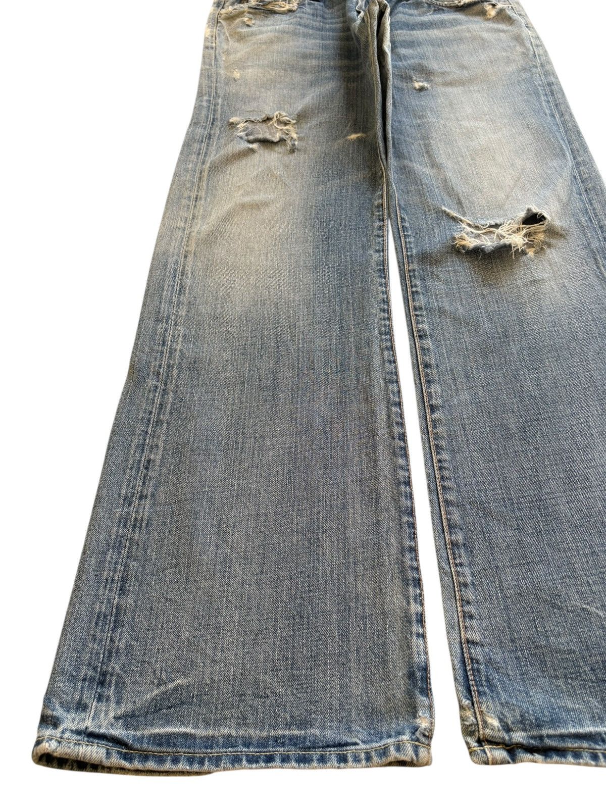 Abercrombie & Fitch Vintage Abercrombie Mud Wash Distressed Bootcut Flare Jeans Size US 34 / EU 50 - 6 Thumbnail