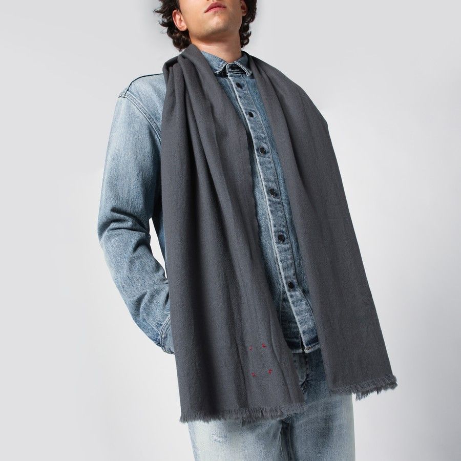destin o1d2blof0125 Size: OS / Wool Scarf in Grey Size ONE SIZE - 2 Thumbnail