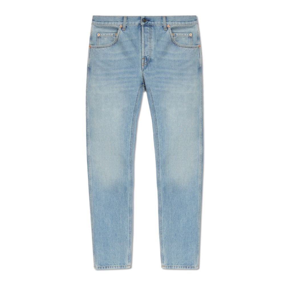 Gucci o1loc1c0925 Tapered Denim Trousers Pant in Blue Size US 38 / EU 54 - 1 Preview