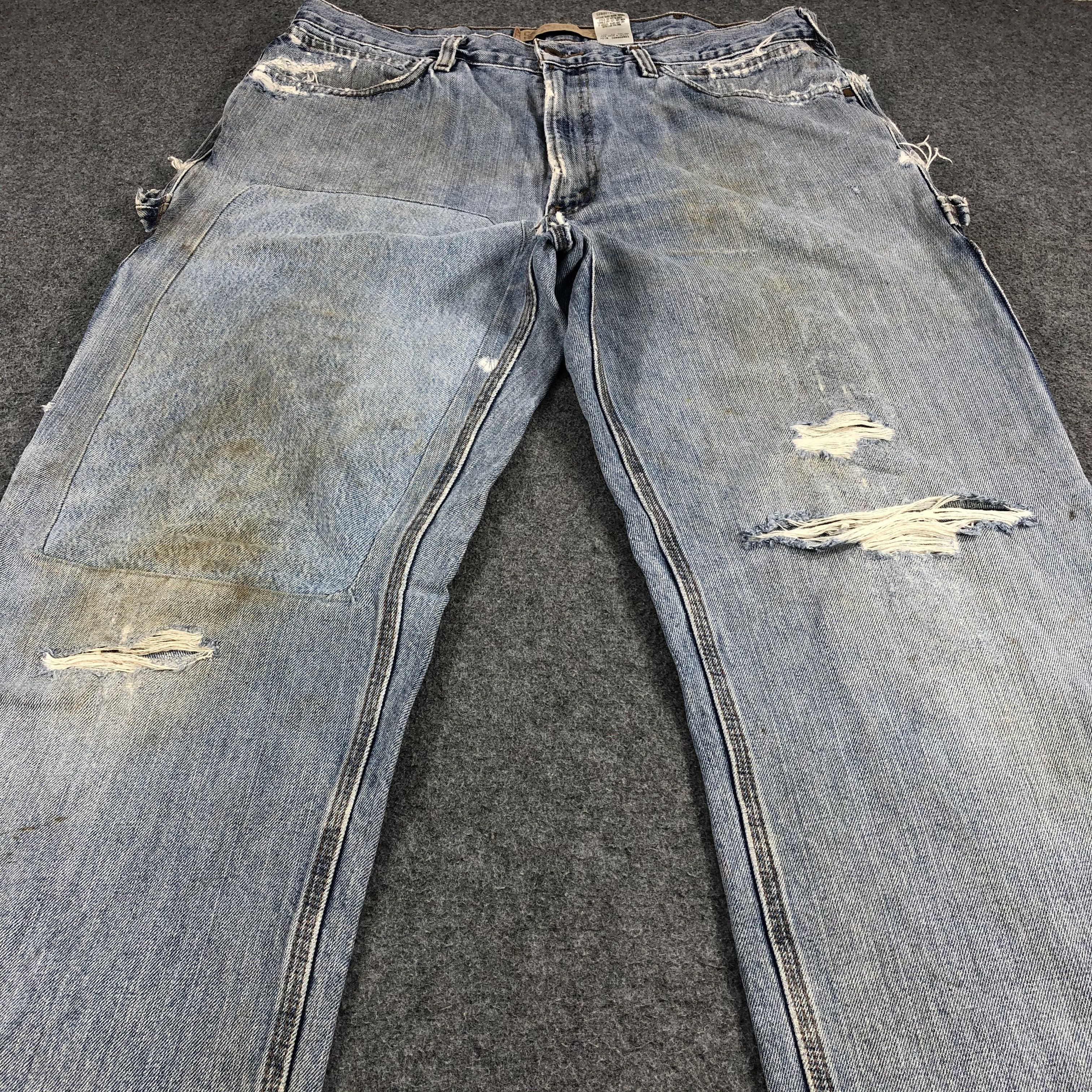 Levi's × Vintage Vintage Distress Levis 550 Carpenter Jeans-JM1146 Size US 38 / EU 54 - 3 Thumbnail