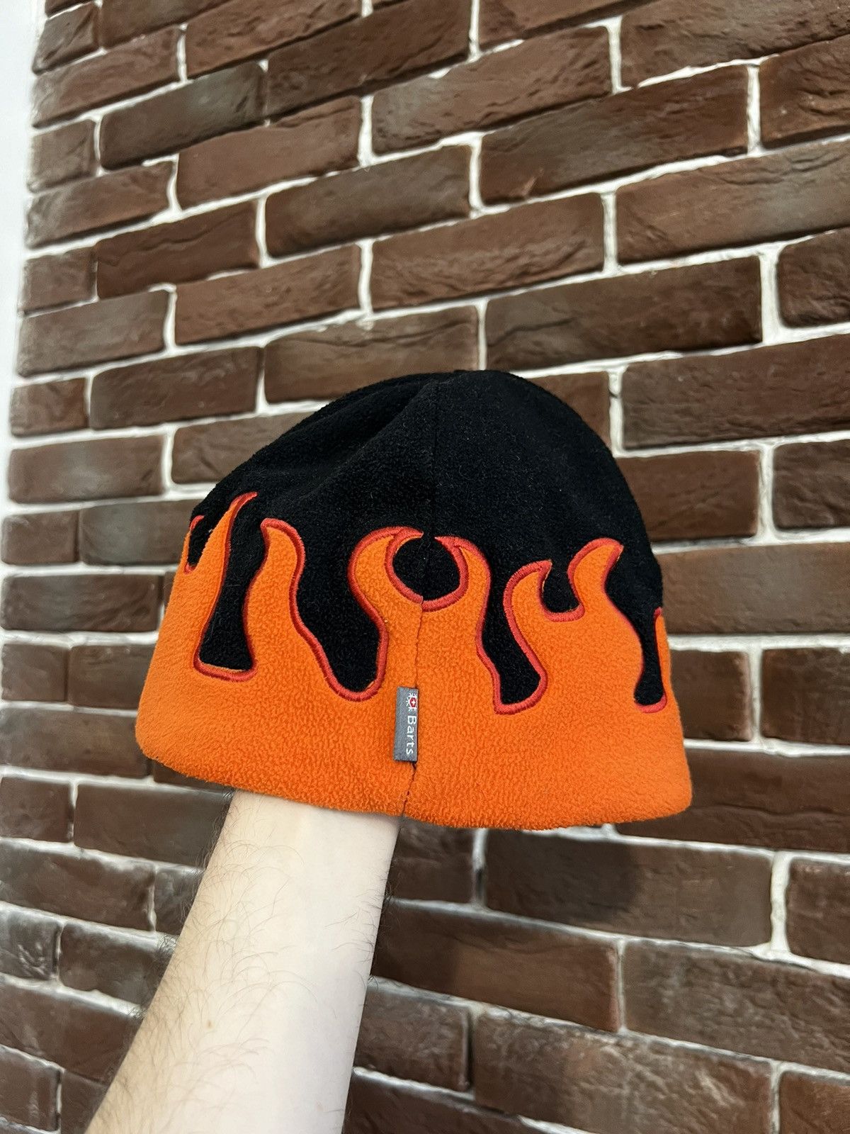 Japanese Brand Vintage Y2k Avant Garde Devil Flame Beanie Hat Streetwear Size ONE SIZE - 3 Thumbnail