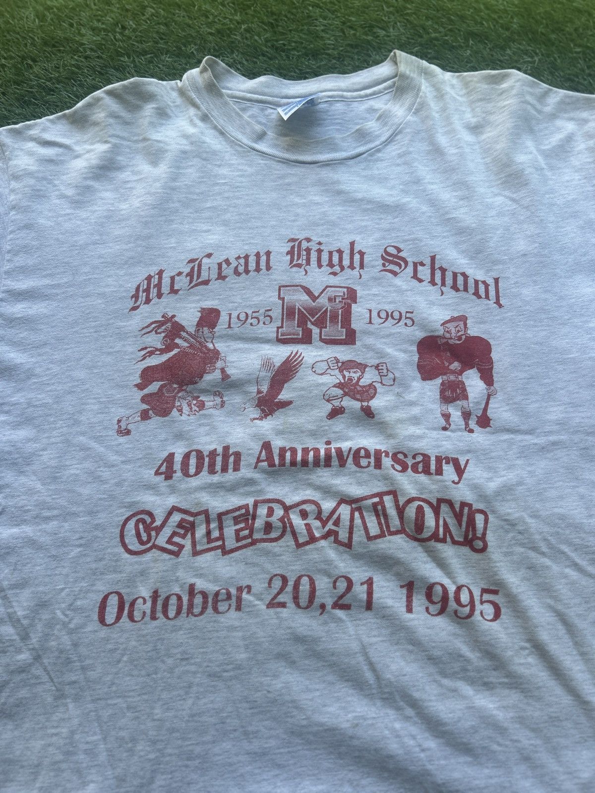 Vintage Vintage 1995 School T Shirt Size US XL / EU 56 / 4 - 2 Thumbnail