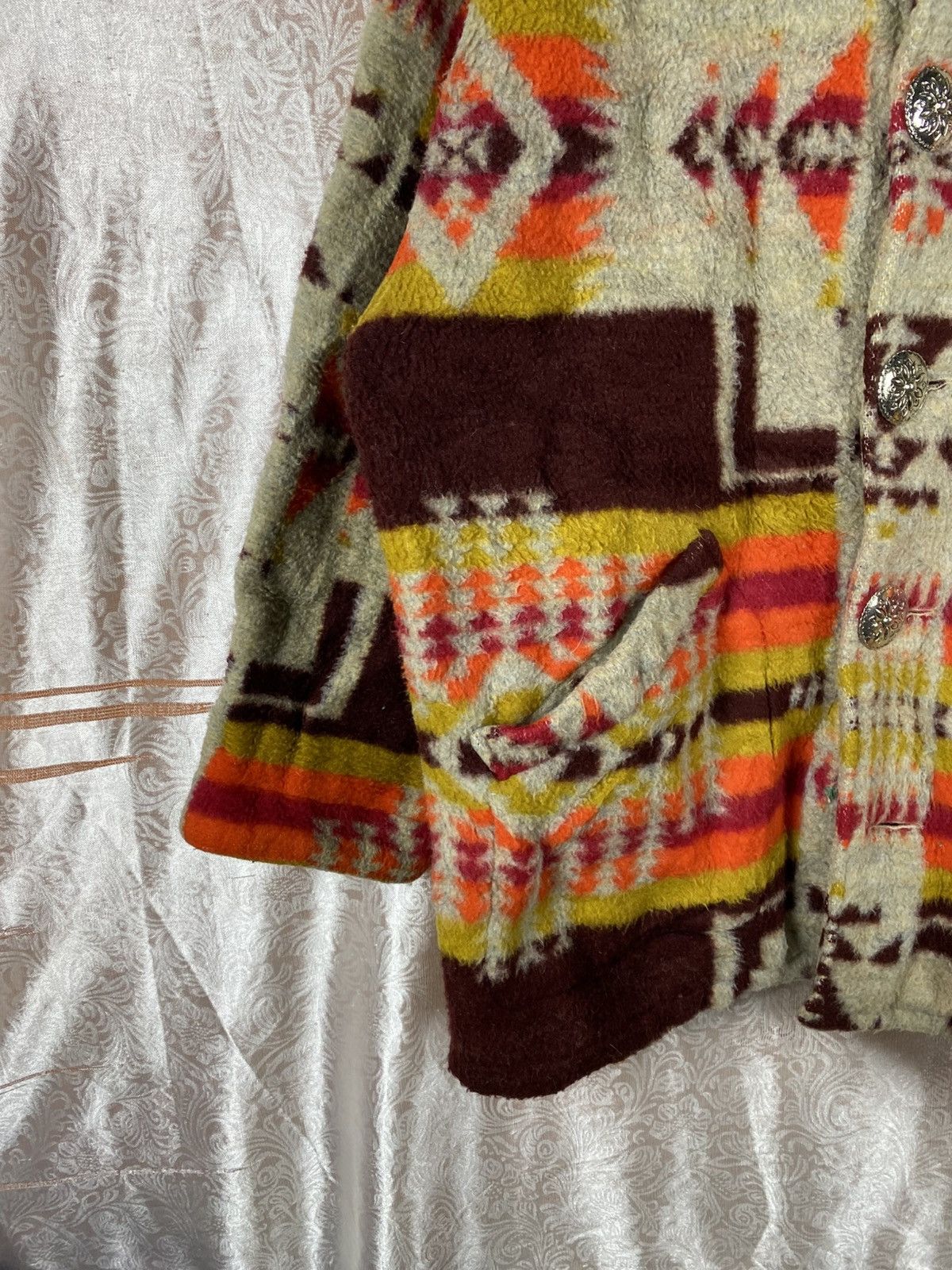 Vintage Vintage Studio MAP Native Pattern Wool Jacket Southwestern Size M / US 6-8 / IT 42-44 - 7 Thumbnail