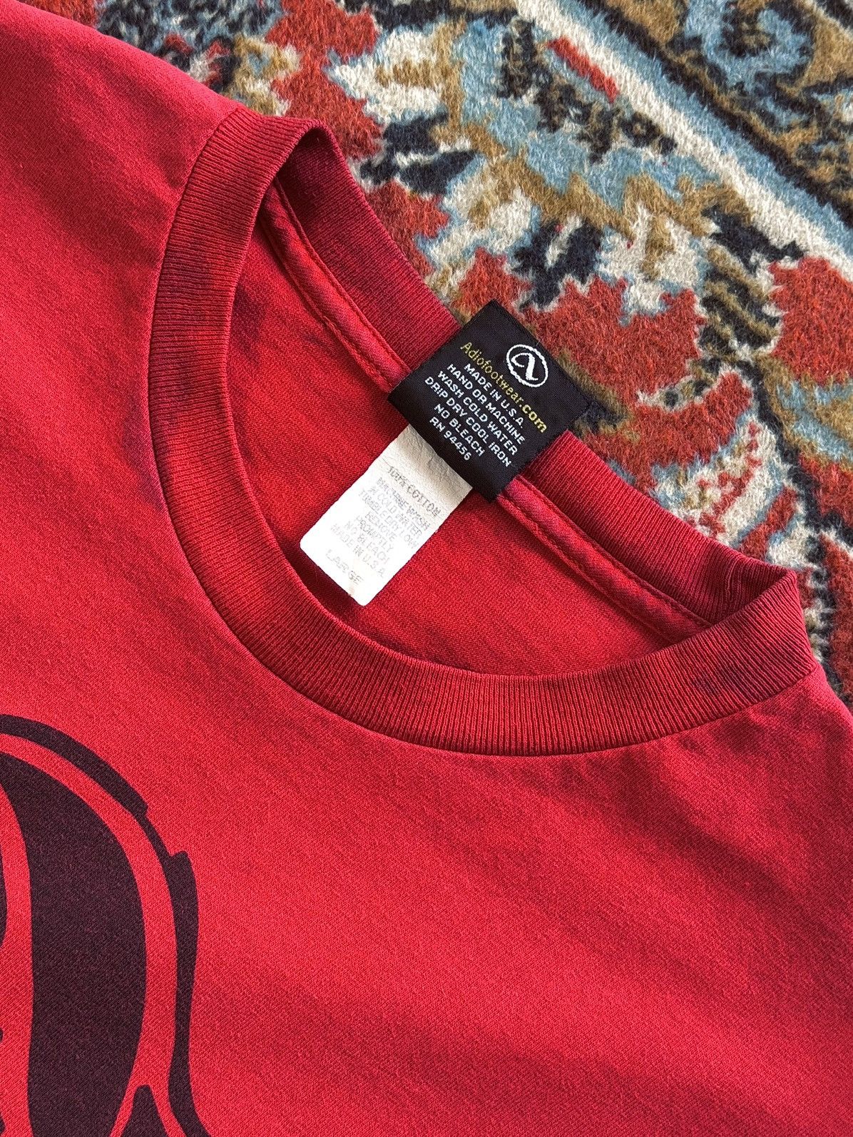 Santa Cruz Skateboards × Vintage 90s Vintage Adio Big Logo Faded T-Shirt Tee Y2k Size US L / EU 52-54 / 3 - 10 Thumbnail