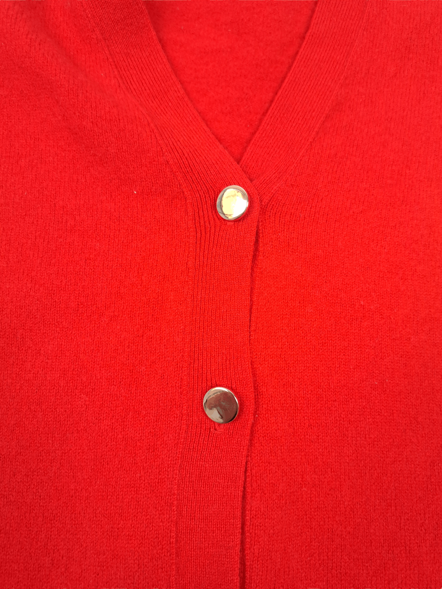 Lyle & Scott × Vintage 💎 Vintage Lyle and Scot Wool Red Cardigan Sweater Size US S / EU 44-46 / 1 - 6 Thumbnail