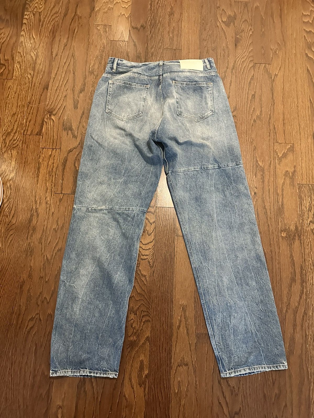 Maison Margiela Mm6 Maison Margiela Blue Faded Jeans Size US 34 / EU 50 - 2 Thumbnail