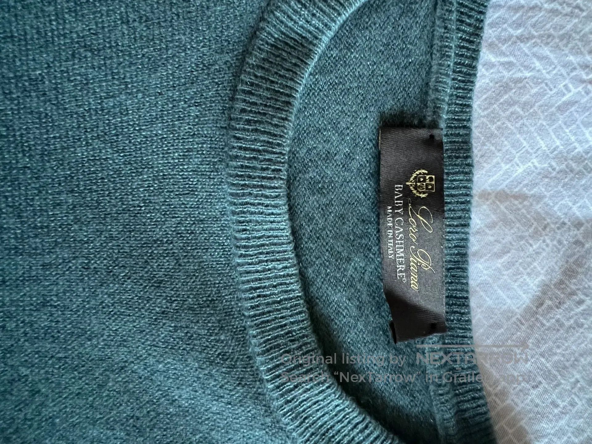 Loro Piana Loro Piana Blue Crewneck Cashmere Sweater. Size US M / EU 48-50 / 2 - 2 Thumbnail