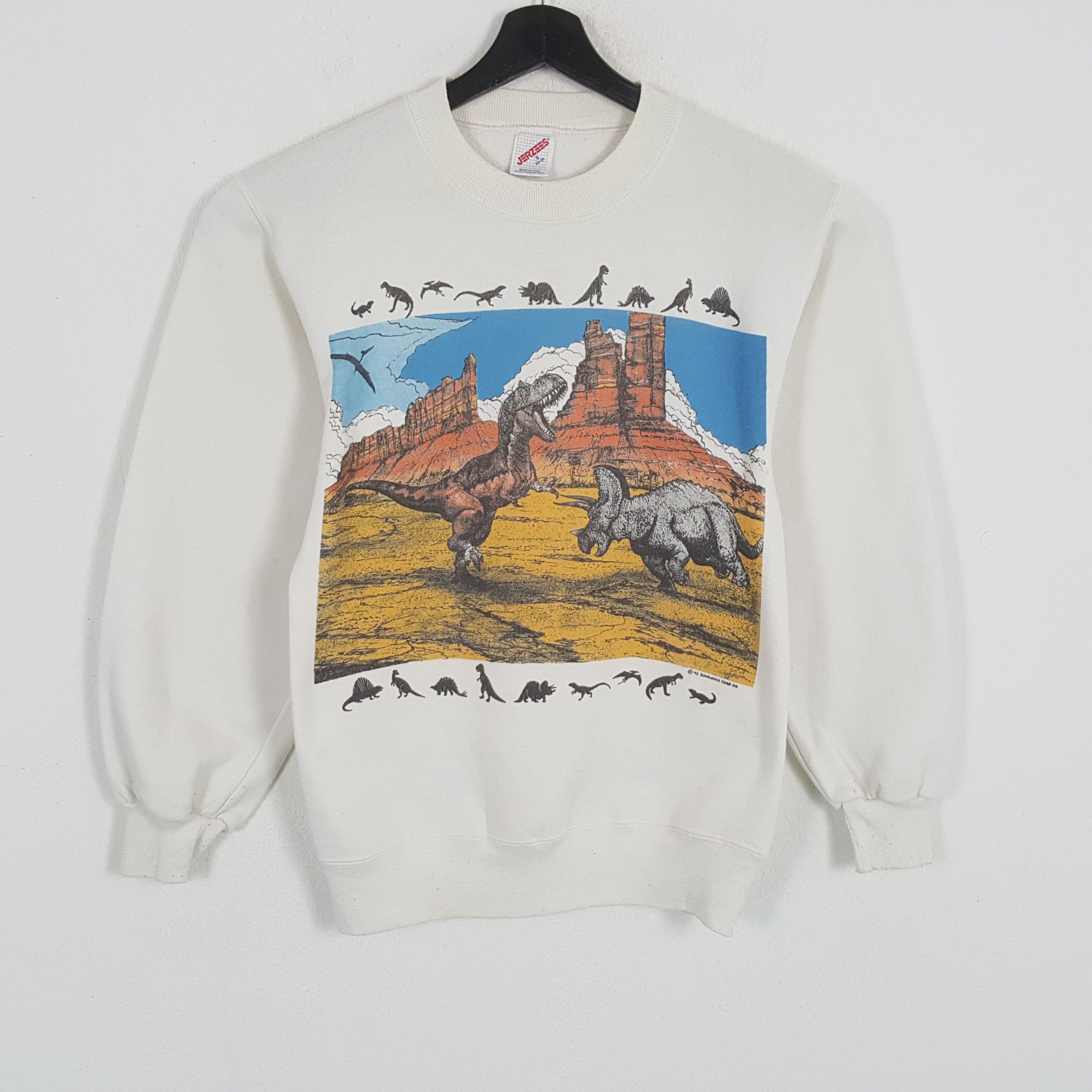 Vintage SUWANNE CASE Dinosaur Design Vintage Sweatshirt Size US XS / EU 42 / 0 - 1 Thumbnail
