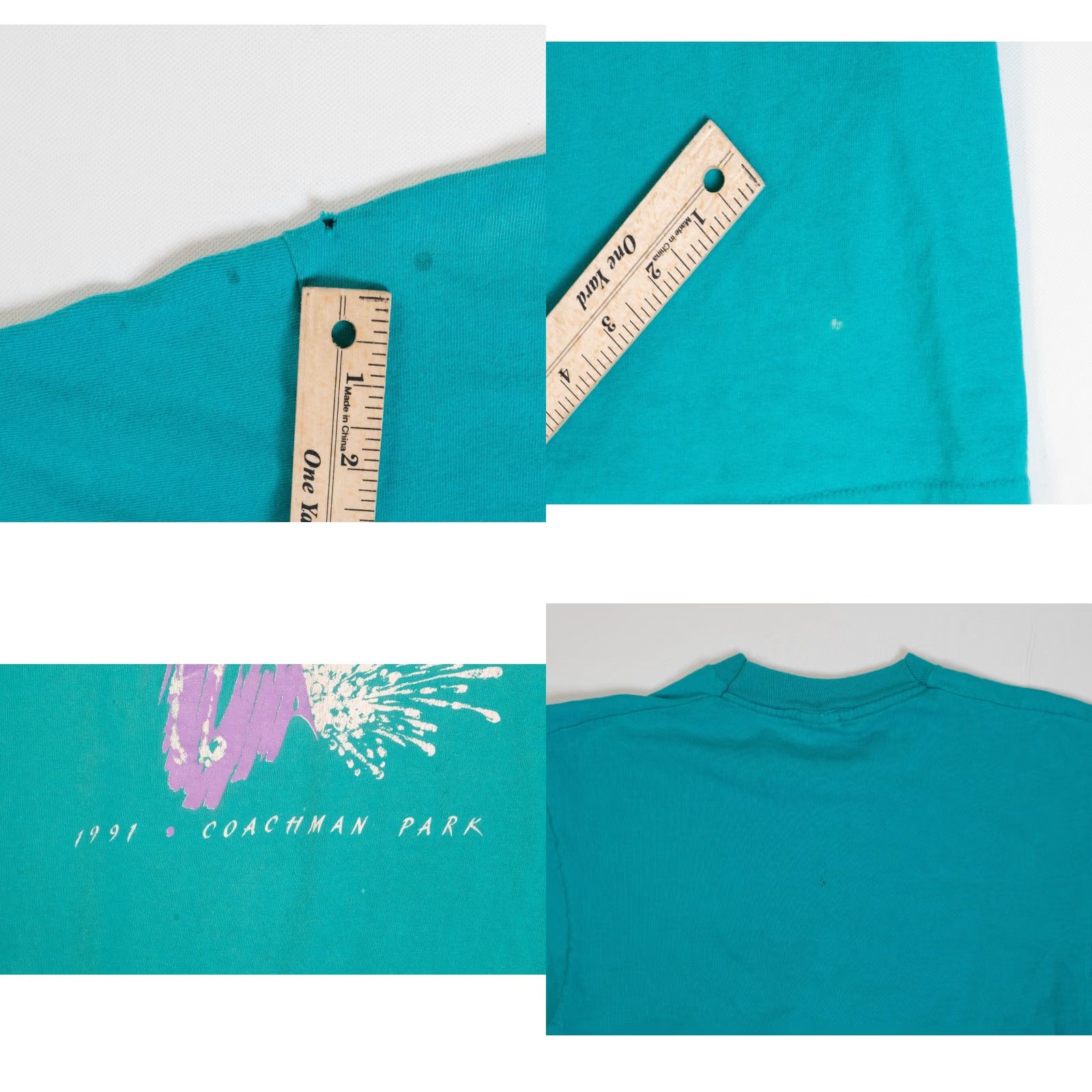 Fruit Of The Loom VINTAGE Clearwater Jazz Holiday Festival 1991 Sax Graphic Single Stitch T Shirt Size US L / EU 52-54 / 3 - 10 Thumbnail
