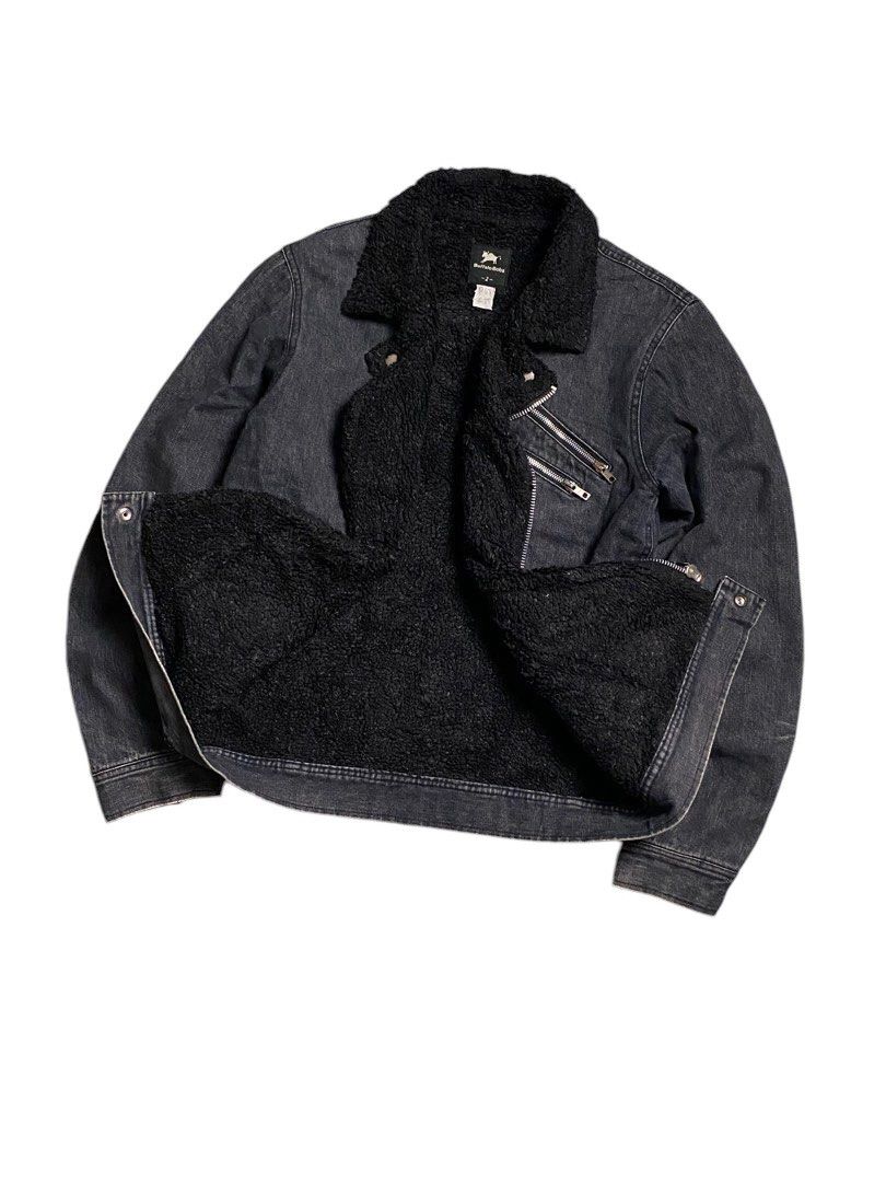 BUFFALO BOBS × Vintage Vintage Buffalo Bobs Denim Sherpa Jacket Ramones Style Size US L / EU 52-54 / 3 - 9 Thumbnail