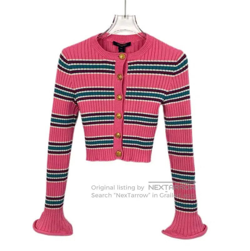 Louis Vuitton Louis Vuitton Pink Wool Women's Cardigan . Size XS / US 0-2 / IT 36-38 - 1 Thumbnail