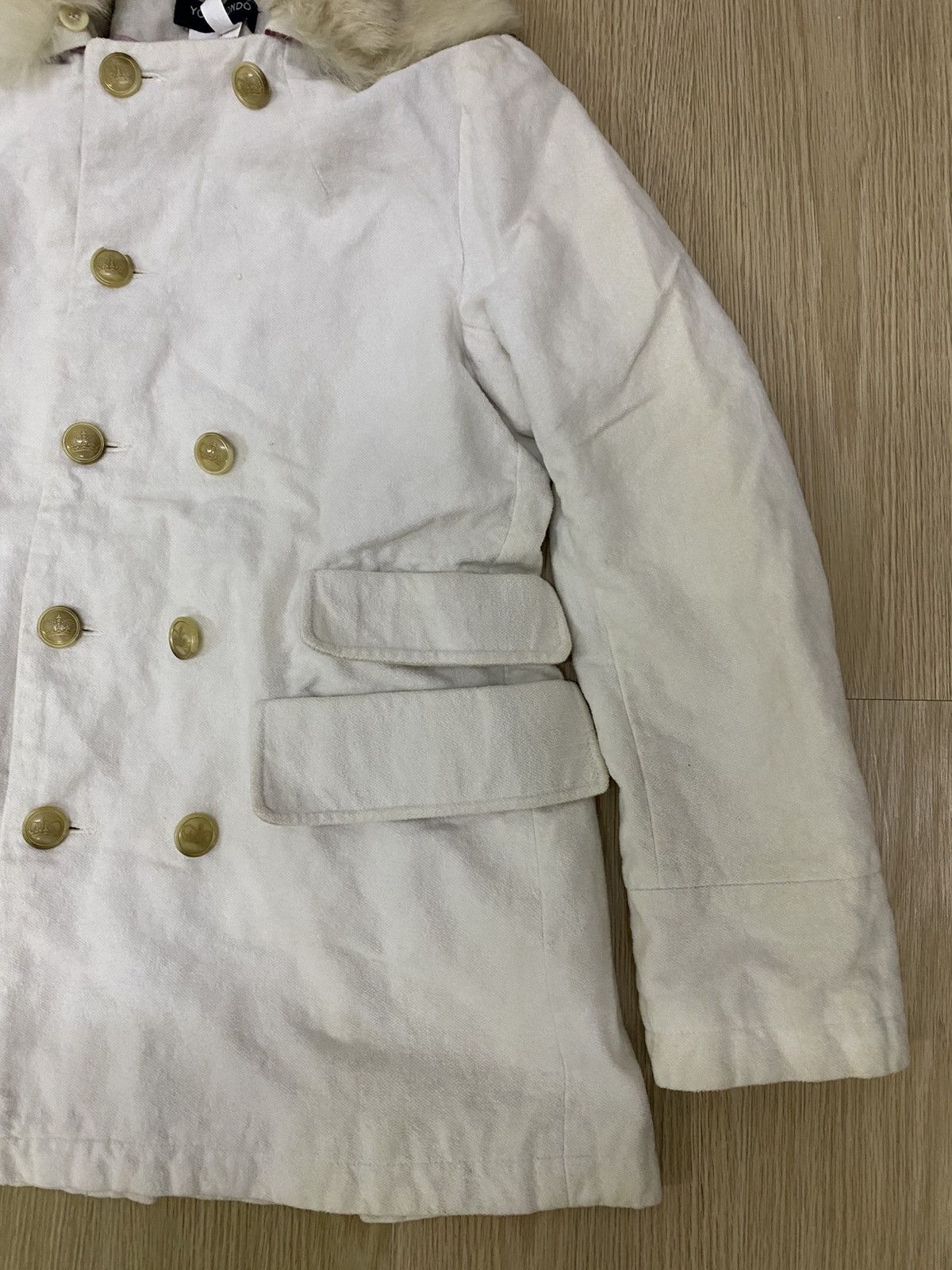 Designer Yoshi Kondo Paris double breast coat jacket Size S / US 4 / IT 40 - 3 Thumbnail