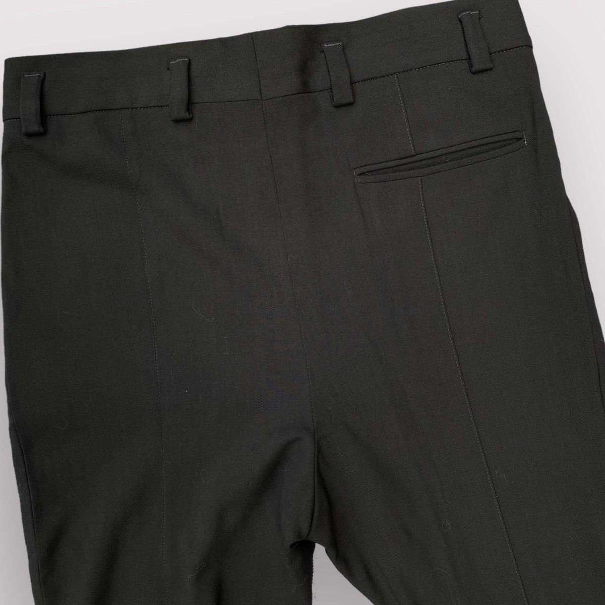 Haider Ackermann FleeceWool Stretch Drop Crotch Cropped Pants Size US 34 / EU 50 - 4 Thumbnail