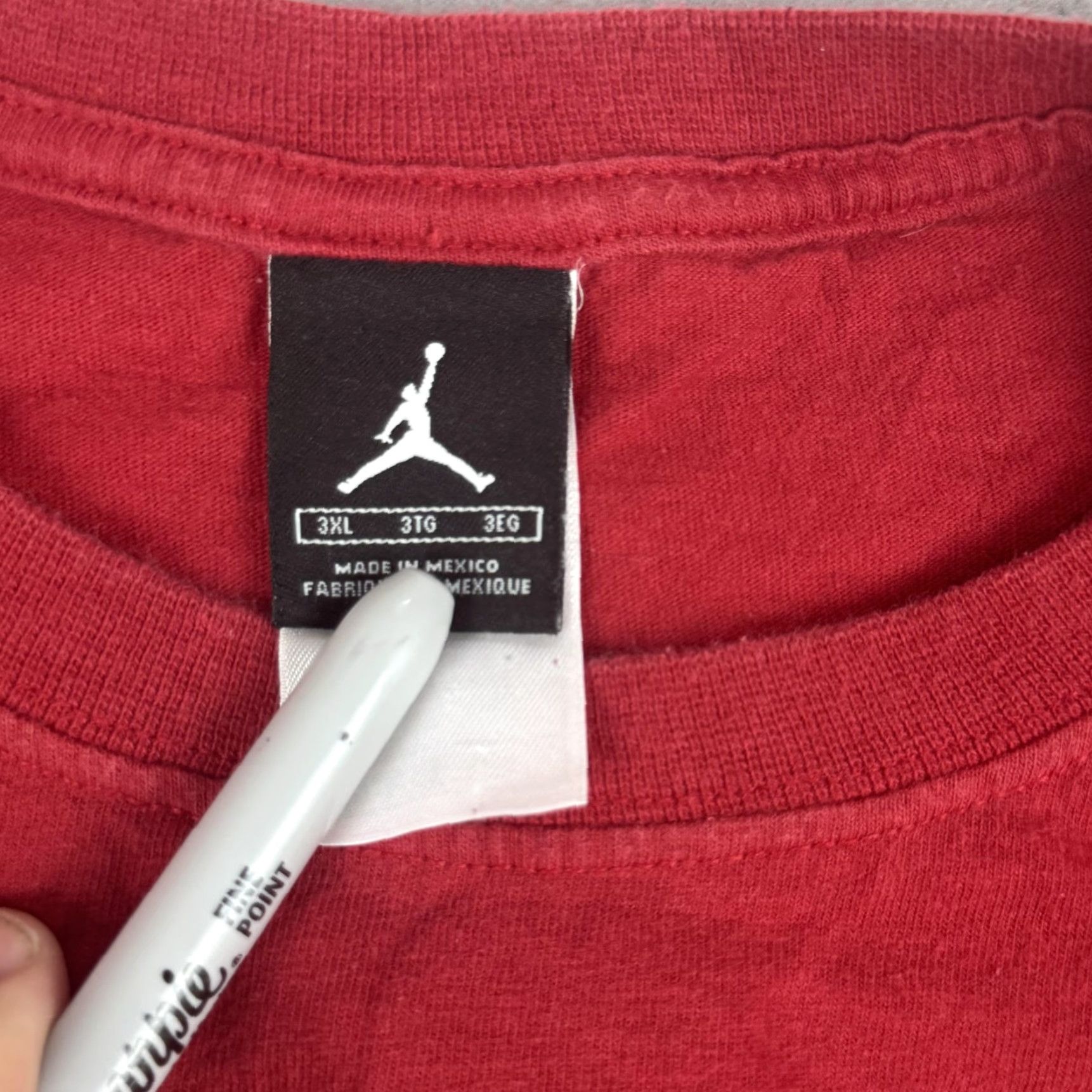 Jordan Brand Jordan Shirt Mens 3XL Red Money Walk$ Graphic Michael Jordan 23 Jumpman Tee Size US XXL / EU 58 / 5 - 5 Thumbnail