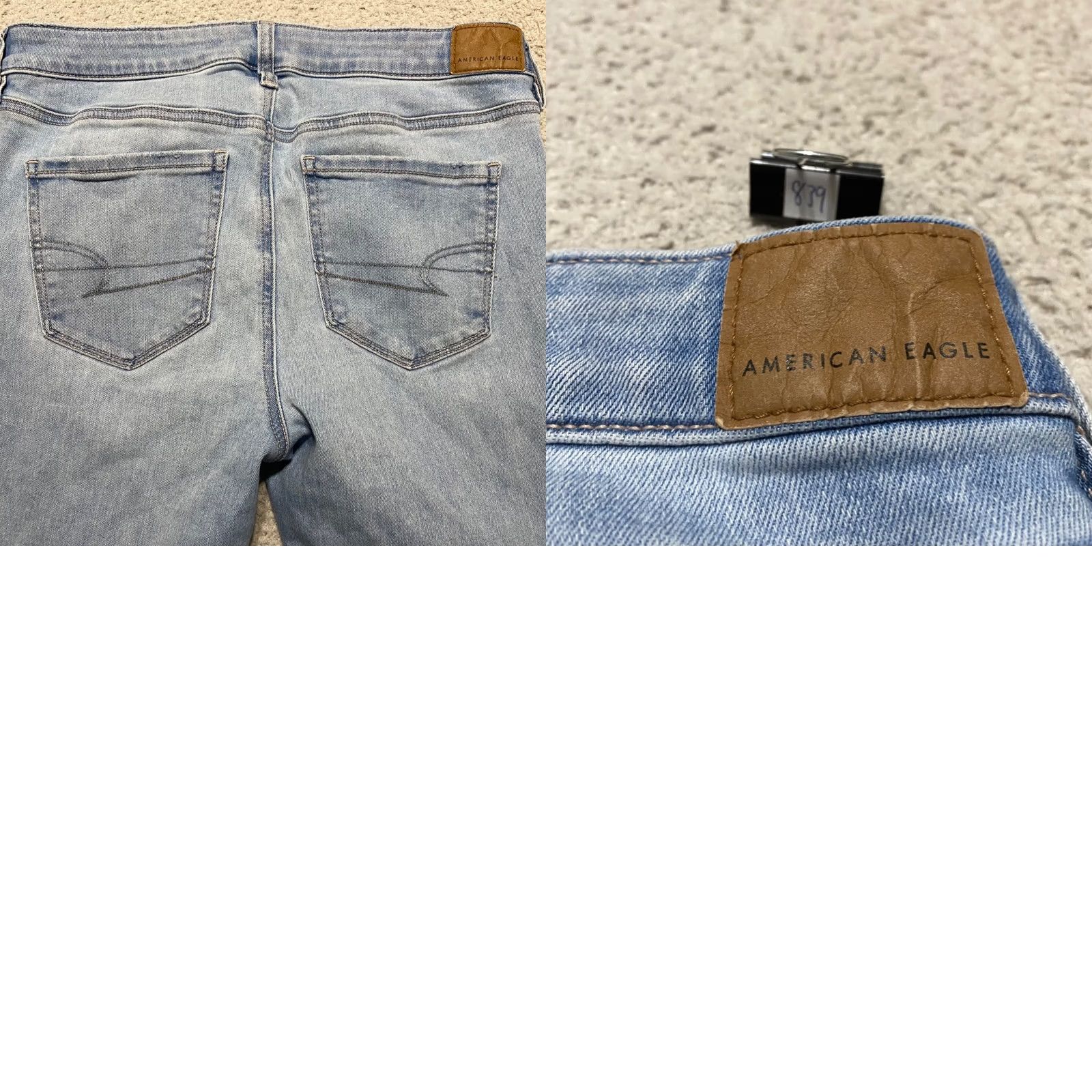 American Eagle Outfitters American Eagle Outfitters Jeans Blue Distressed Jegging 8 Medium Wash Women's Slight Rise 5-Pocket Denim Baggy Adult Womens Size 30" / US 8 / IT 44 - 9 Thumbnail