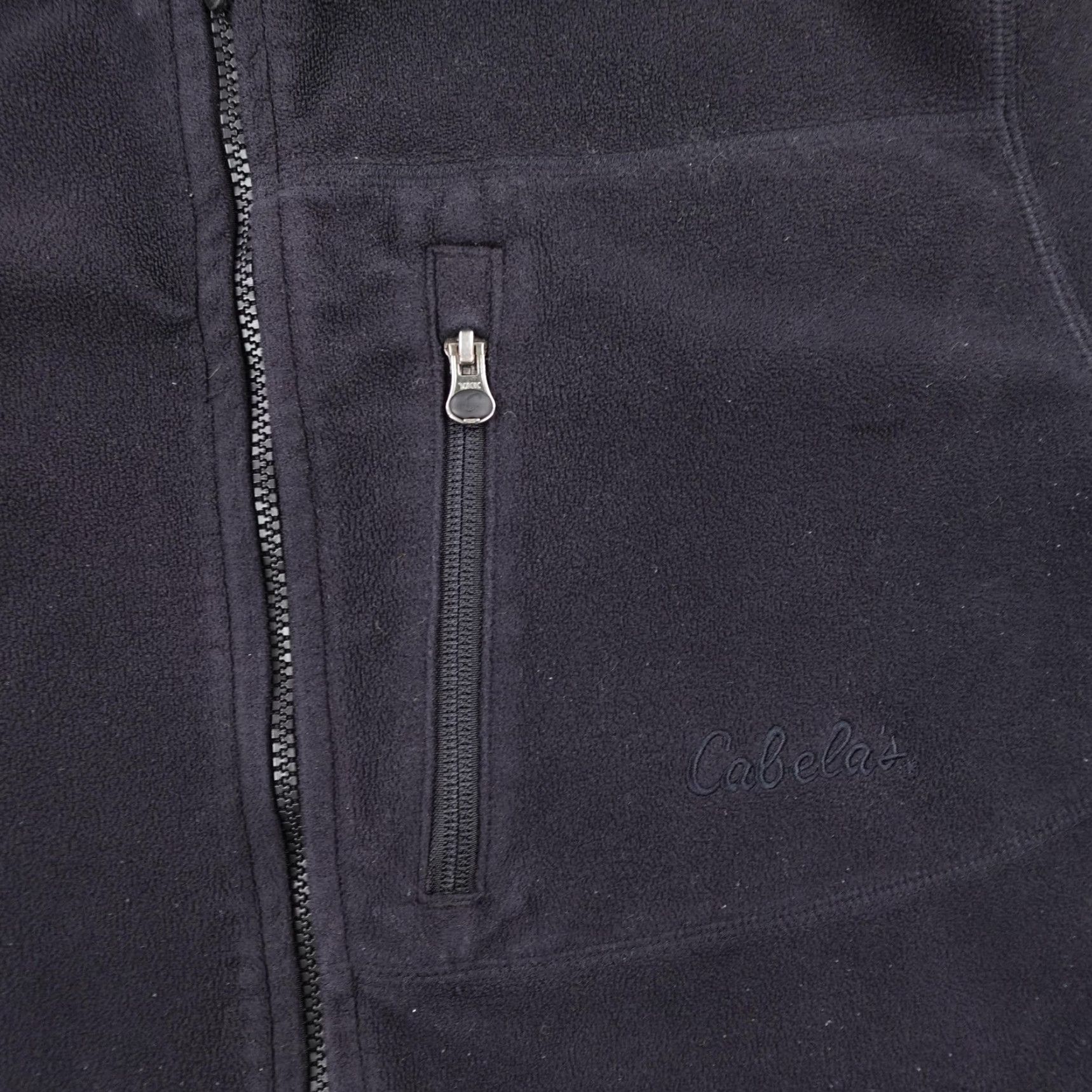Vintage Cabela's WindShear Jacket Mens M Black Fleece Hooded Full Zip Outdoors Coat Windbreaker Regular Zip Sleeves Logo Embroidered Pockets Size US M / EU 48-50 / 2 - 3 Thumbnail
