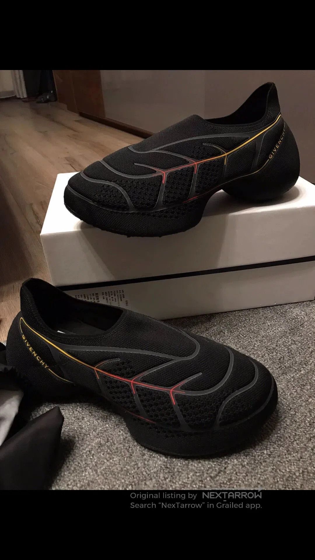 Givenchy Black Mesh Slip-On Casual Shoes. Size US 9 / EU 42 - 6 Thumbnail