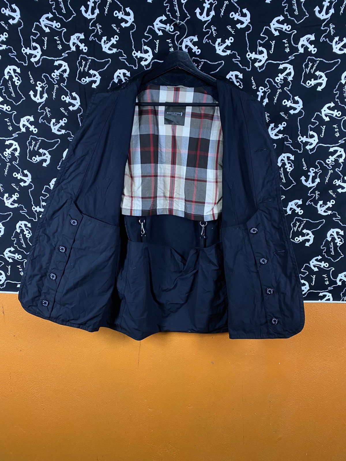 Mackintosh Mackintosh London Navy Cotton Jacket – Classic Outerwear Size US L / EU 52-54 / 3 - 6 Thumbnail