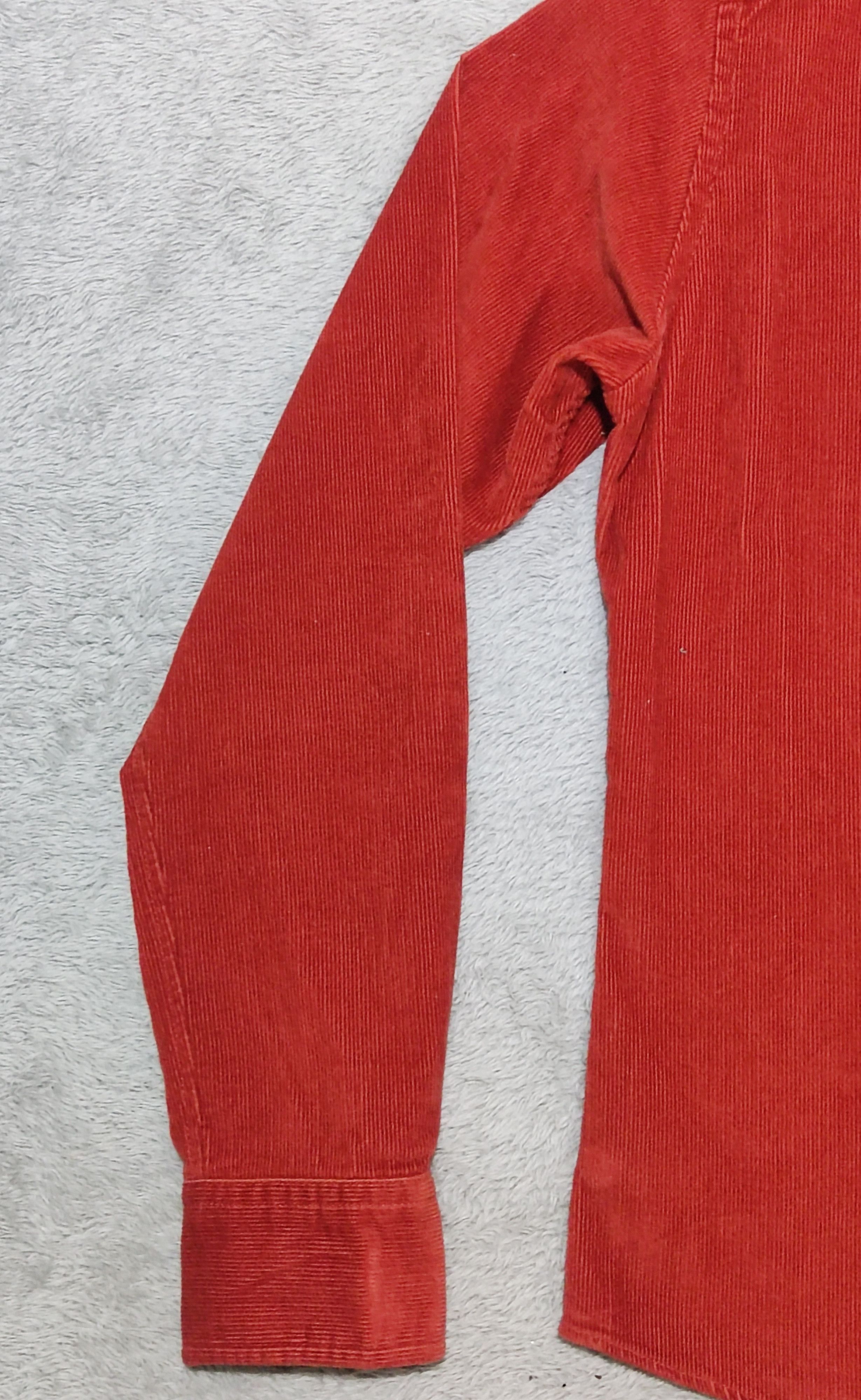 Polo Ralph Lauren VTG Polo Sport Ralph Lauren Sportswoman Red Corduroy Shirt Size S / US 4 / IT 40 - 10 Thumbnail