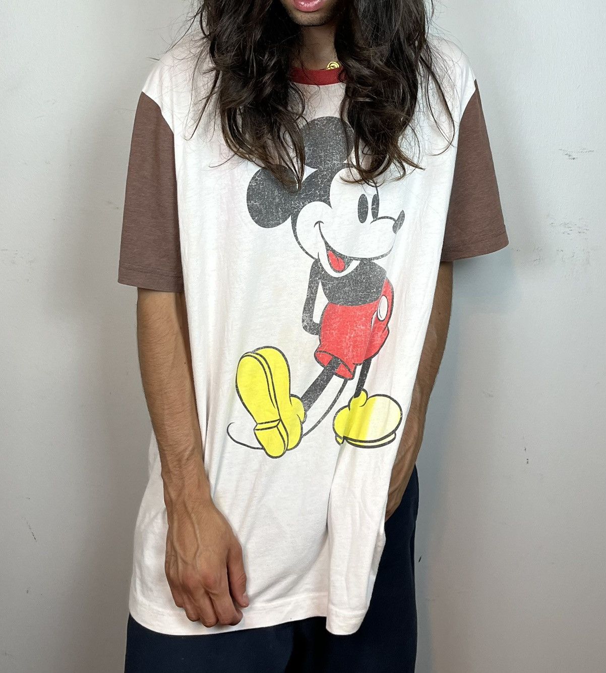 Disney × Japanese Brand × Mickey Mouse Vintage Mickey Mouse Disney Tee Size US XXL / EU 58 / 5 - 9 Thumbnail
