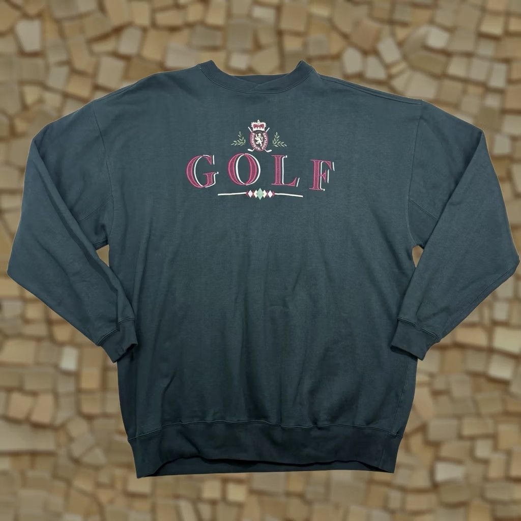 Greats VTG Great American Lakes & Timbers Sweatshirt Mens 2XL Scotland Golf Embroidered Crew Neck Pullover Green Size US XXL / EU 58 / 5 - 1 Thumbnail