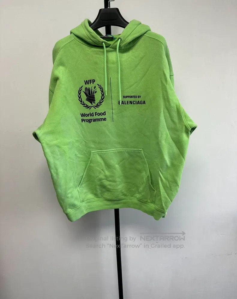 Balenciaga Balenciaga Printed Hooded Drawstring Casual Sweatshirt Size US M / EU 48-50 / 2 - 1 Thumbnail