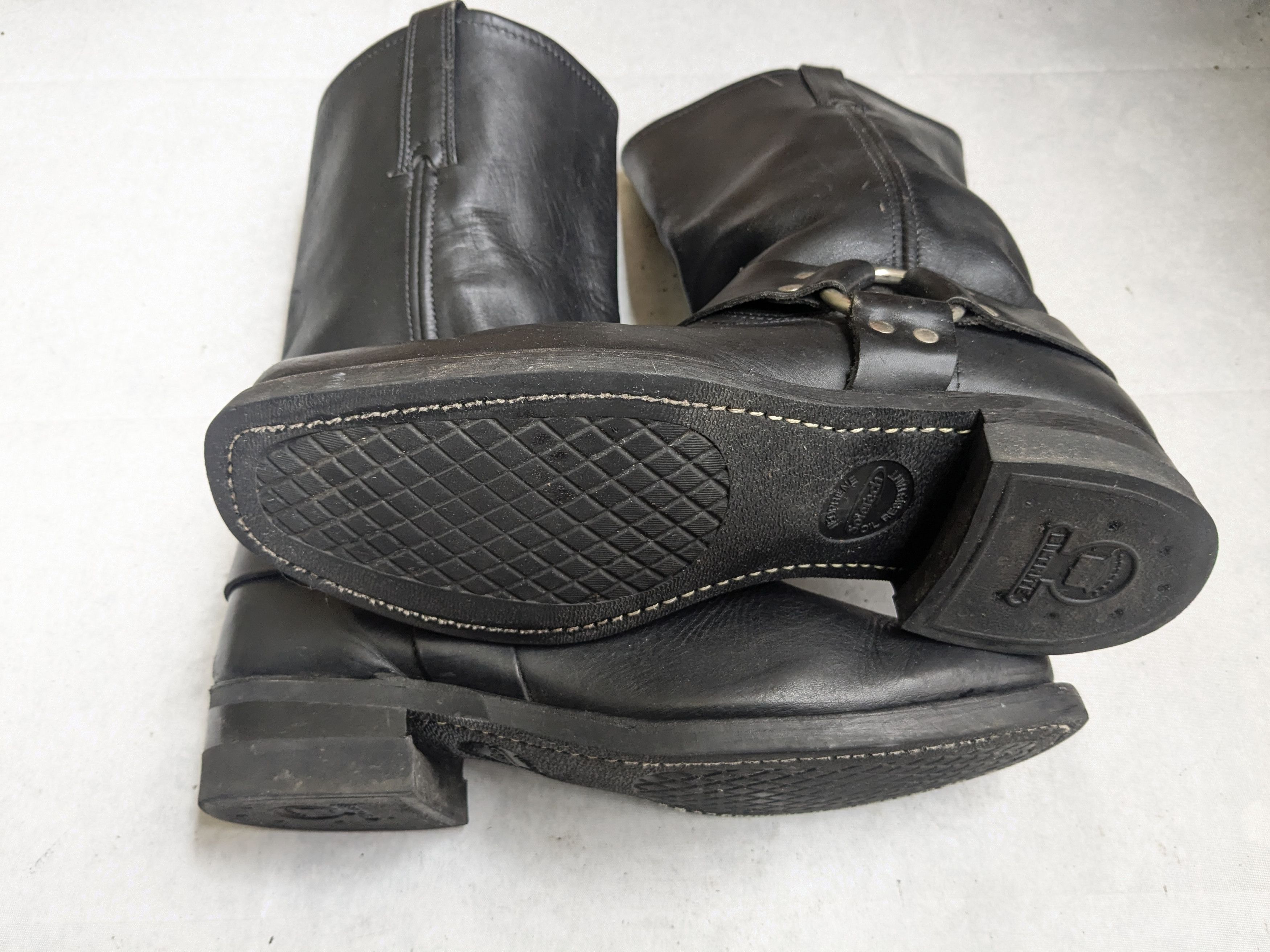 Frye Frye Harness Boots Black Leather 13 M Strap USA Size US 13 / EU 46 - 17 Thumbnail