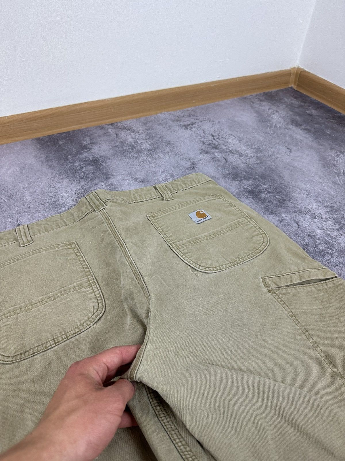 Carhartt Vintage Carhartt Lined Cargo Carpenter USA Baggy Work Pants Size US 38 / EU 54 - 8 Thumbnail