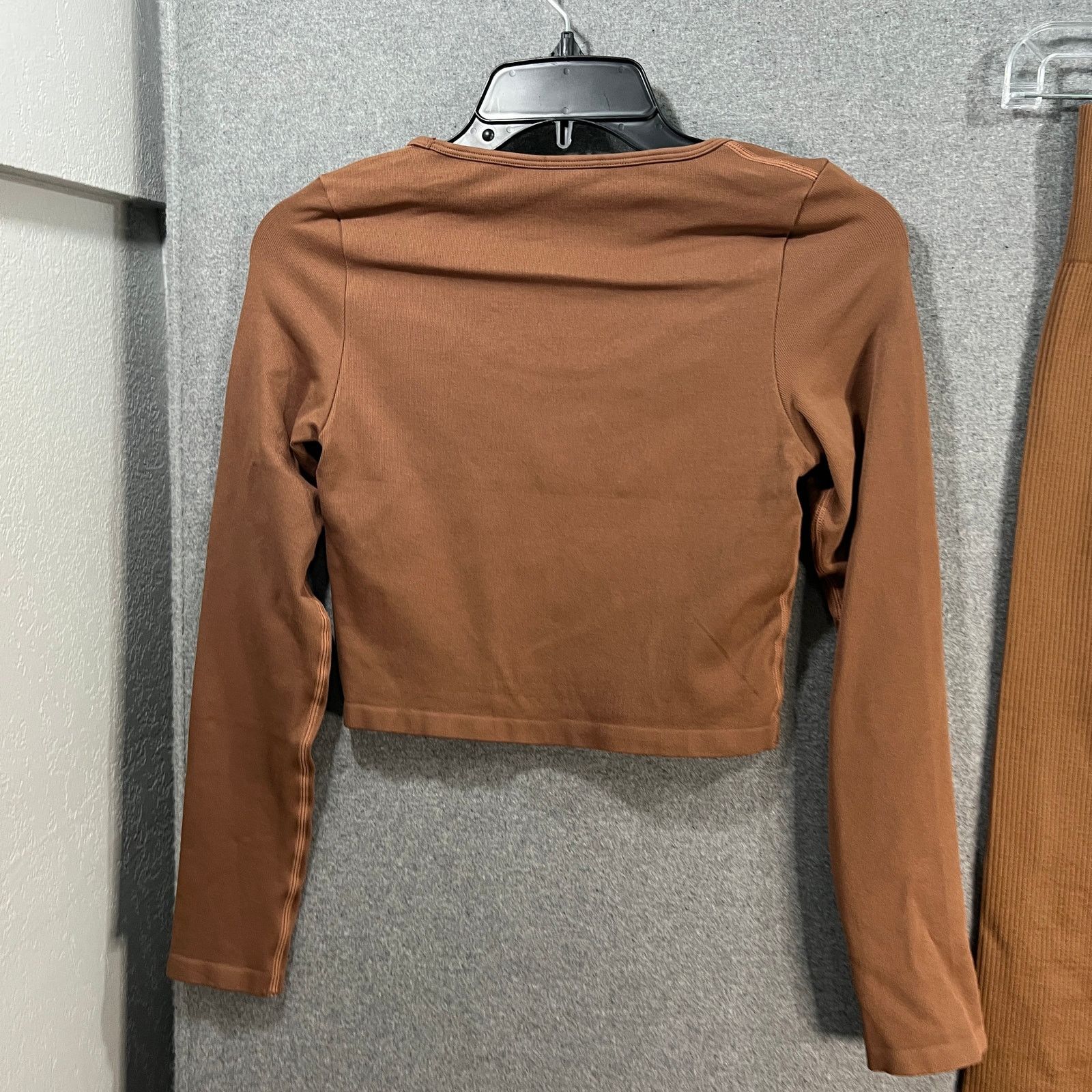 Other OQQ 2 PC Crop Long Sleeve Top and Short Bottom Brown Size M / US 6-8 / IT 42-44 - 10 Thumbnail