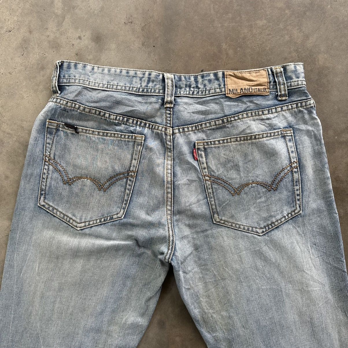 GAS Vintage Milano GAS Jean Faded Distress Denim Pant W34 Size US 34 / EU 50 - 11 Thumbnail