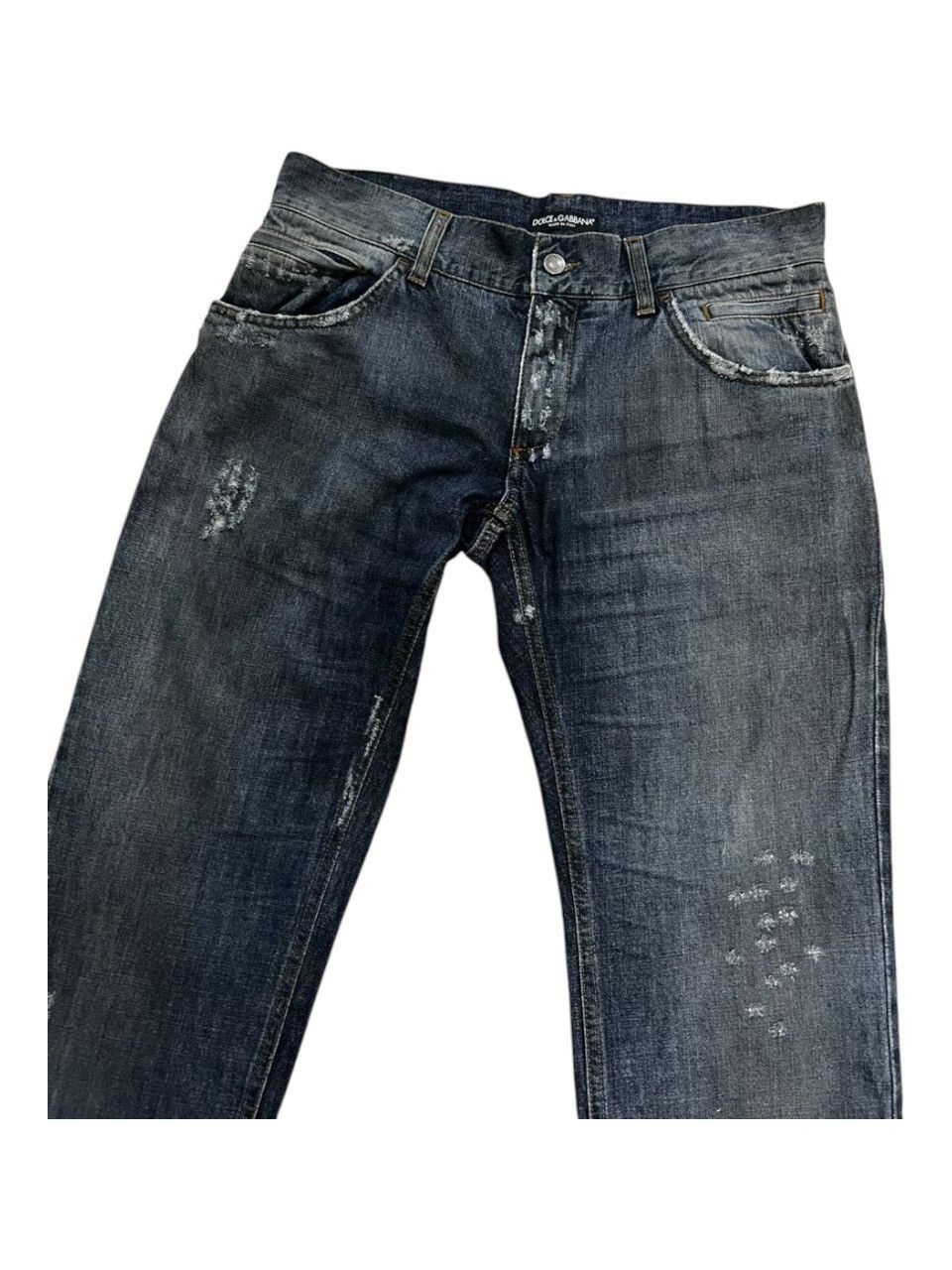 Dolce & Gabbana Dolce & Gabbana Distressed Denim Jeans Size US 34 / EU 50 - 2 Thumbnail