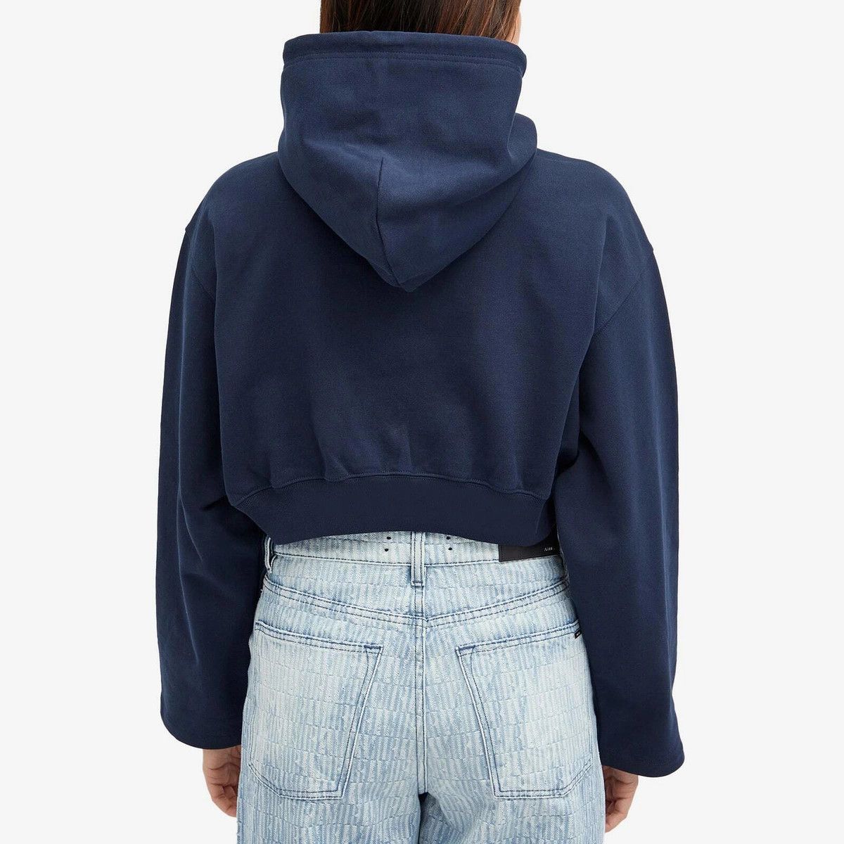Versace o1y0226 Logo Hoodie in Midnight Blue/White Size XS / US 0-2 / IT 36-38 - 4 Thumbnail