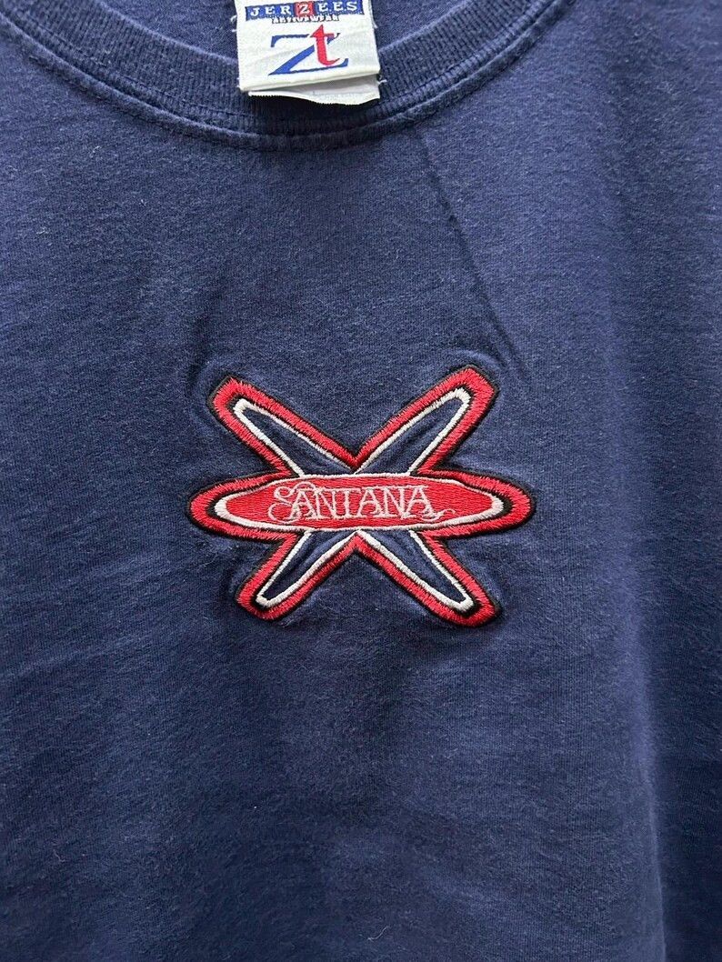 Band Tees Vintage 90s Santana tshirt size L Size US L / EU 52-54 / 3 - 3 Thumbnail