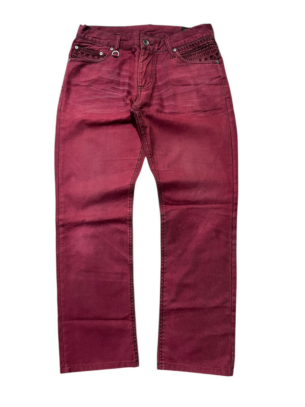 semanticdesign Semantic Design Skull Stitch Flared Pants Size US 31 - 2 Thumbnail
