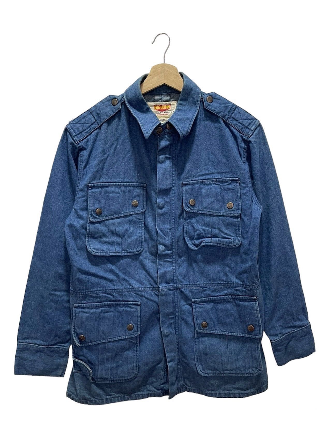 image of Big John Multipocket Indigo Denim Jacket, Men's (Size Small)