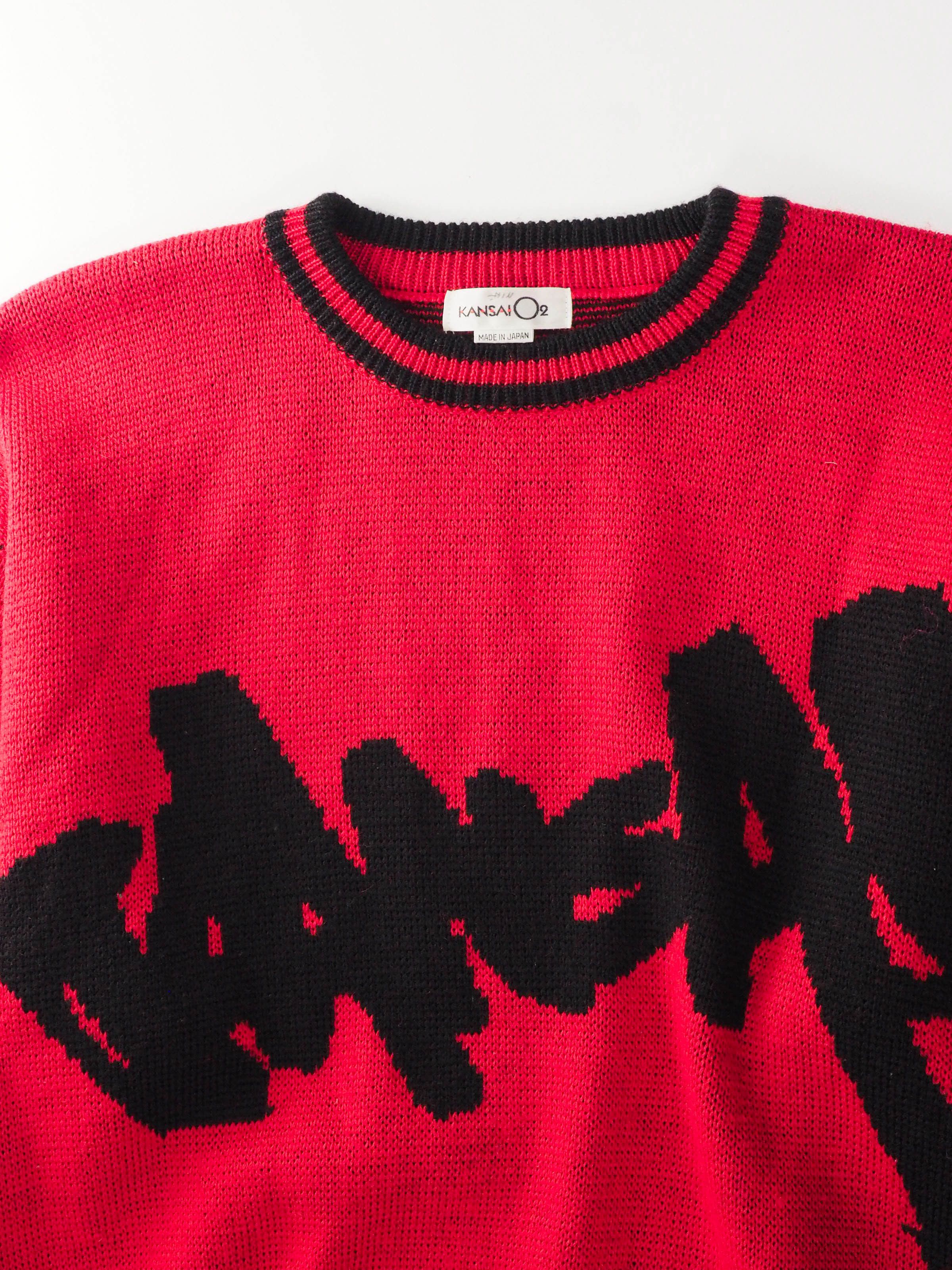 Kansai Yamamoto 80’s KANSAI O2 sweater Size US M / EU 48-50 / 2 - 2 Thumbnail